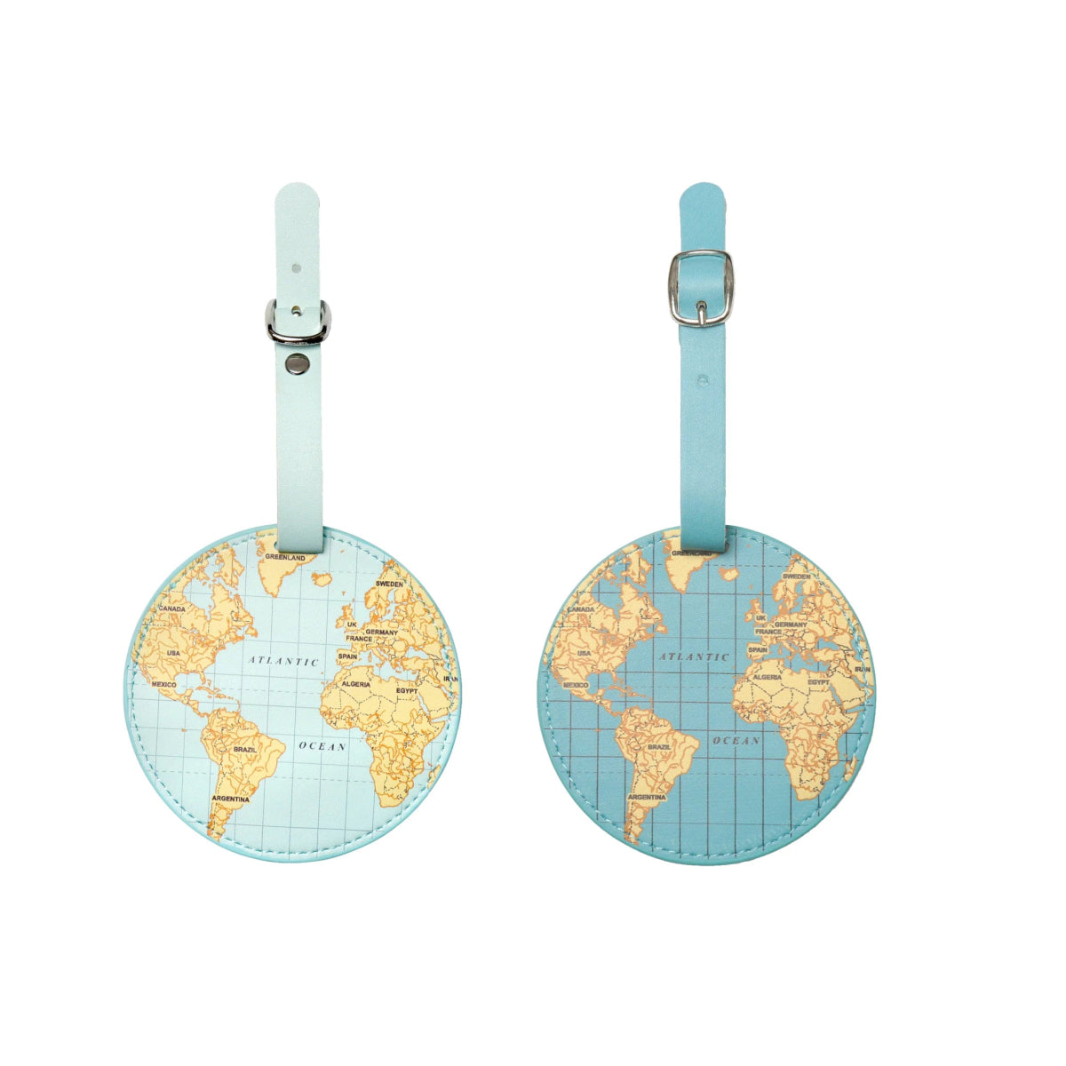 Kikkerland World Traveler Luggage Tag - Durable Personalized ID Tags for Suitcases & Bags - Perfect for Air Travel, Vacation & Business Trips