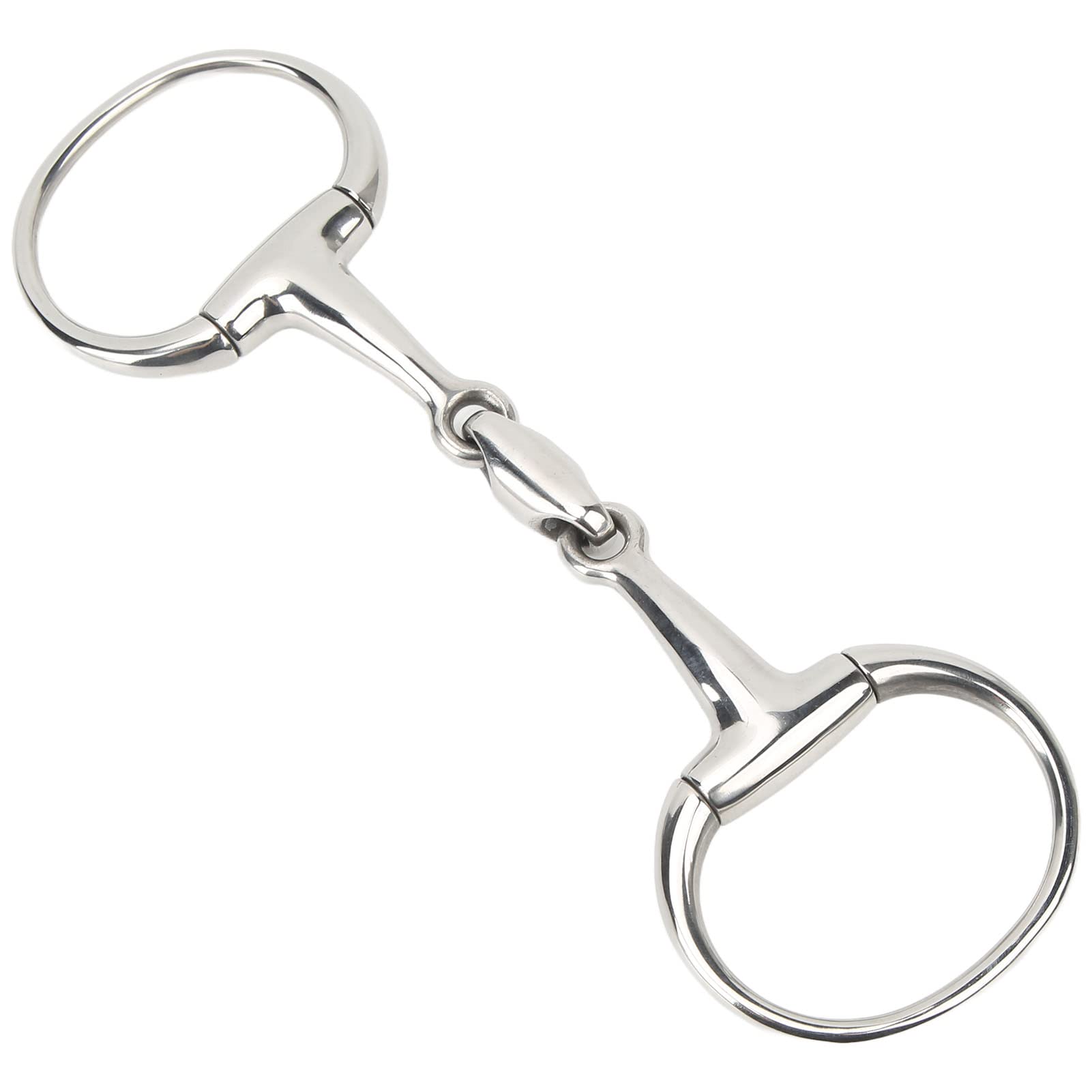 Premium Stainless Steel Horse Snaffle Bit – Comfort Fit Equestrian Training Bit with Anti-Biting Design for Dressage, Jumping & Trail Riding