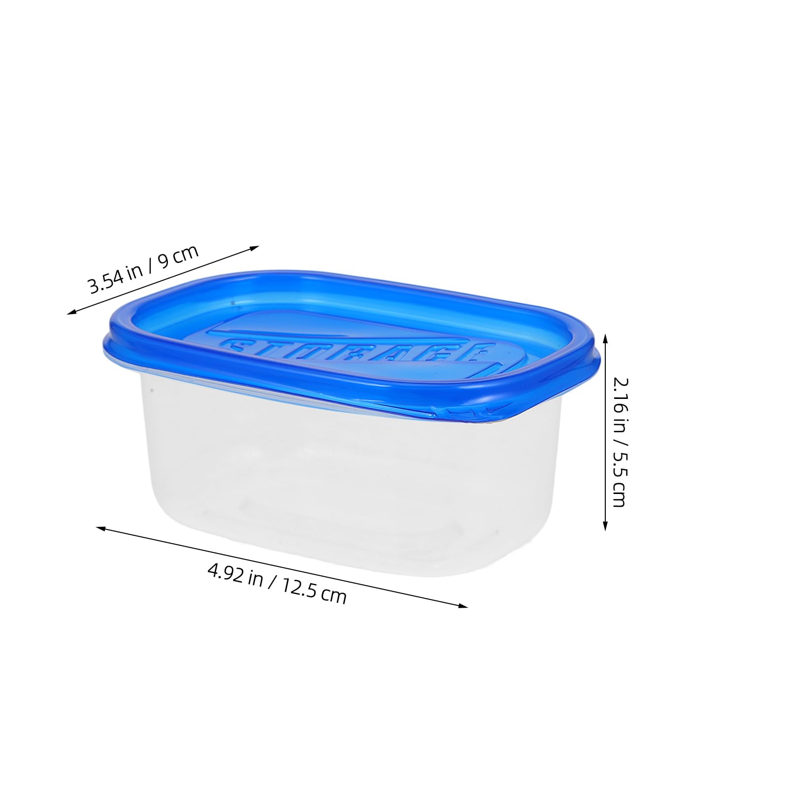 12-Piece Rectangular Plastic Food Storage Containers with Lids - 280ML Disposable Lunch Boxes for Fruits, Cakes & Meal Prep | Airtight Kitchen Containers in Green, Blue, Transparent & Pink | Perfect for Picnics, Office Lunches & Party Snacks