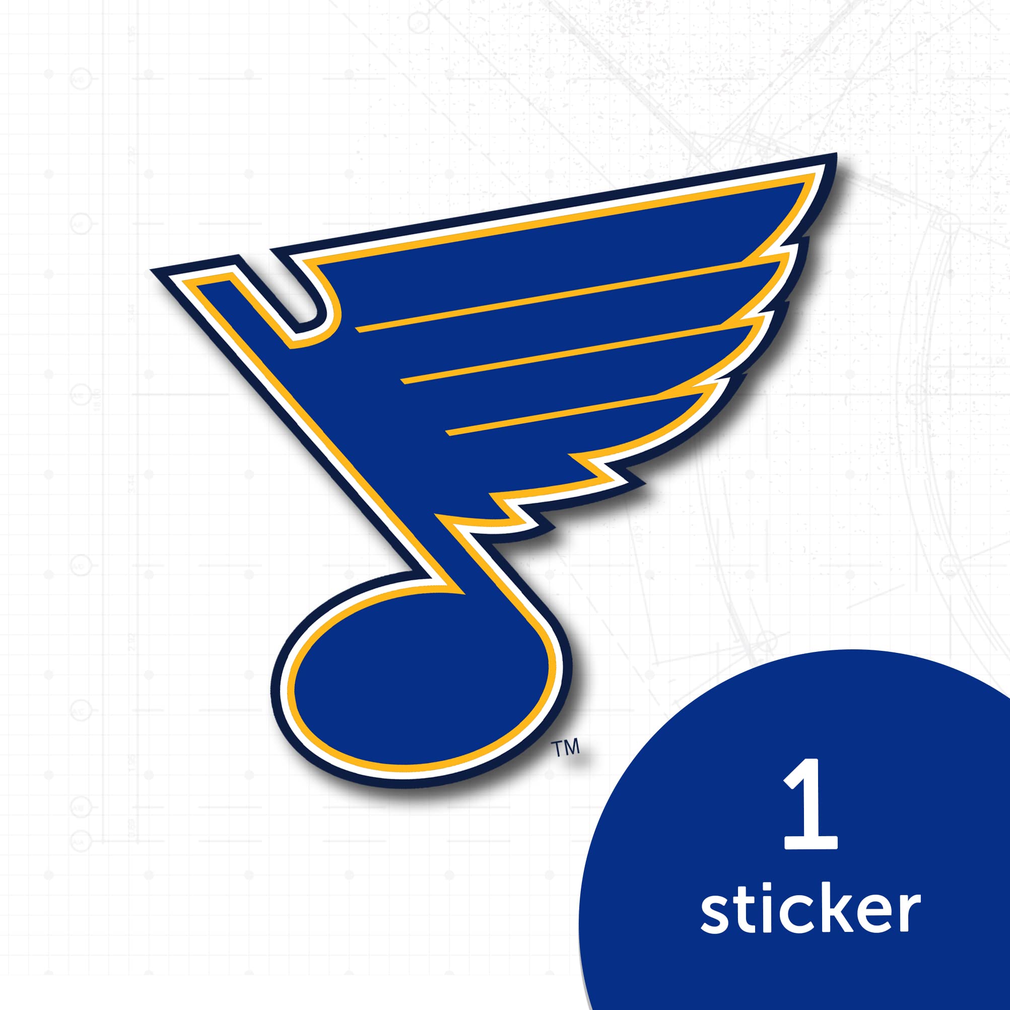 St. Louis Blues NHL Hockey Team Vinyl Decal Sticker - Waterproof Laptop, Car, Water Bottle, Scrapbook Decor - Perfect for Fans & Game Day Accessories