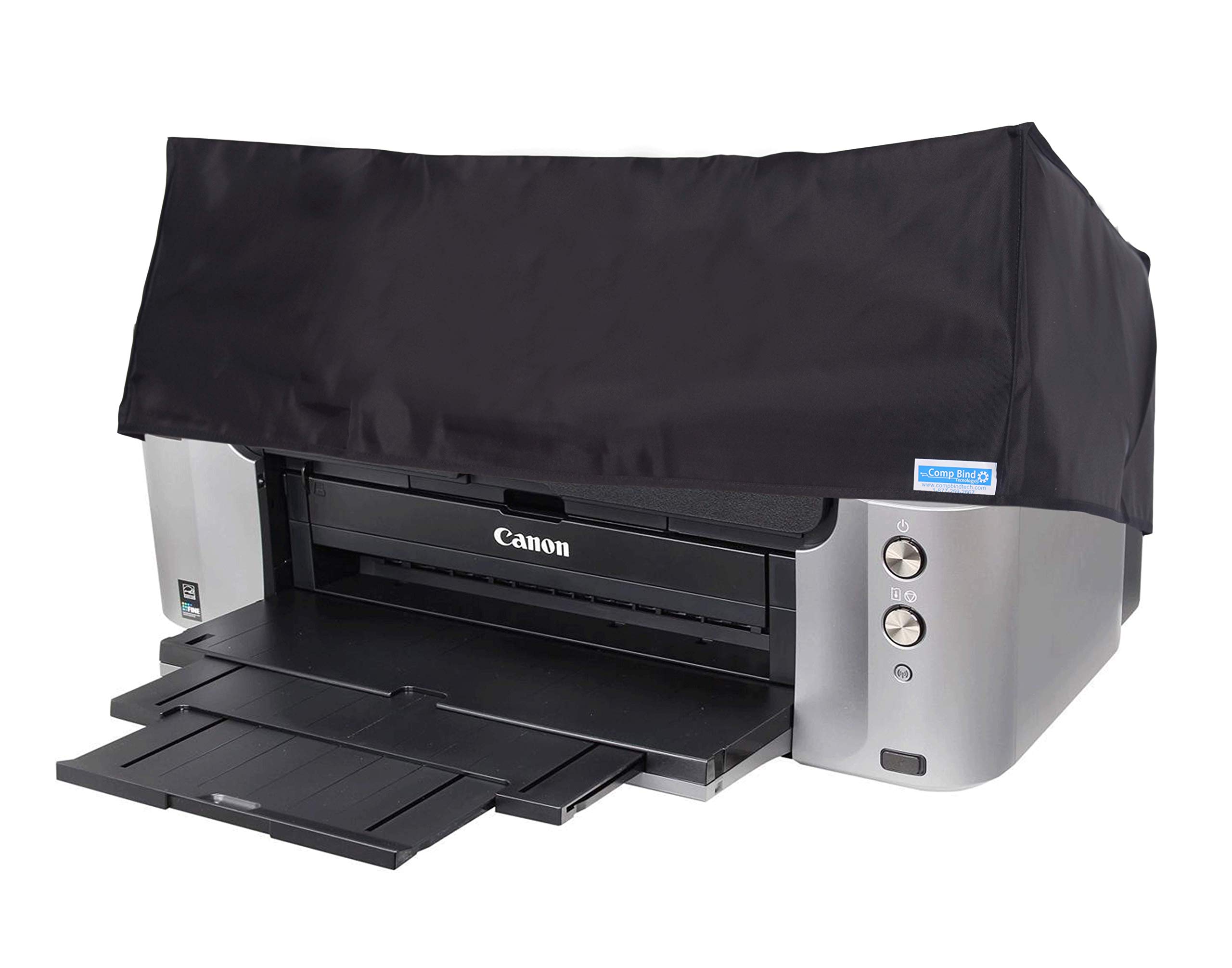 Comp Bind Technology Premium Anti-Static Dust Cover for Canon Pixma Pro-10 & Pro-100 Printers - Black Nylon Protection (27.2''W x 15.2''D x 8.50''H) - Ideal for Home Office & Studio Use