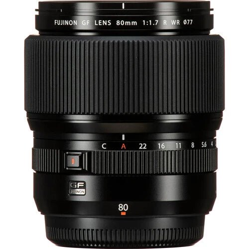Fujifilm GF 80mm f/1.7 R WR Medium Format Lens - Professional Portrait & Low Light Photography for Fujifilm GFX Cameras