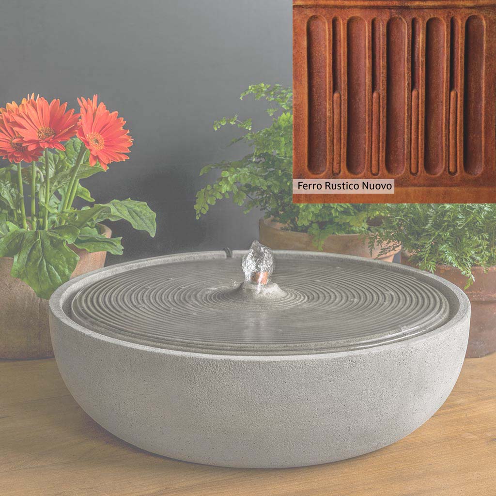 Campania International Ripple Large Outdoor Water Fountain - Classic Garden Decor for Patio, Yard, and Landscape Design | Perfect for Backyard, Poolside, and Outdoor Living Spaces