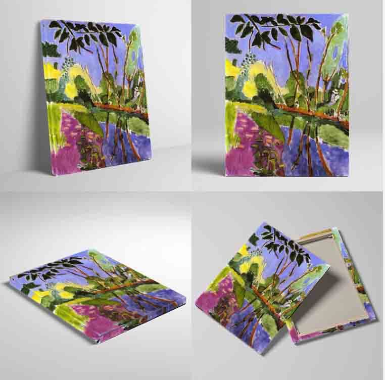 Paul Gauguin 'Rocks on the Coast' Framed Canvas Wall Art - 20x24 Inch Impressionist Oil Painting Reproduction for Bedroom & Living Room Decor | Ready to Hang Coastal Landscape Artwork for Home & Office