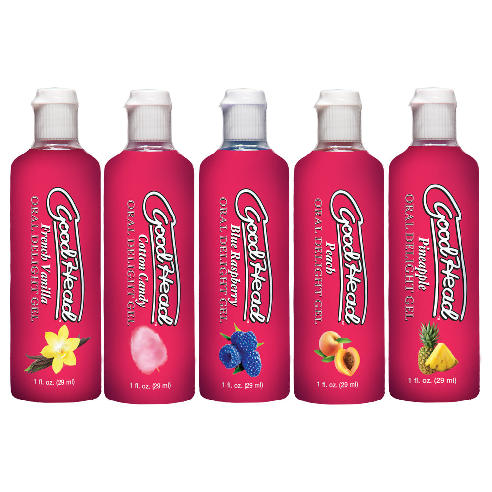 GoodHead Oral Delight Vanilla Flavored Gel - 5 Pack for Enhanced Intimacy & Pleasure - Perfect for Couples & Sensual Massage