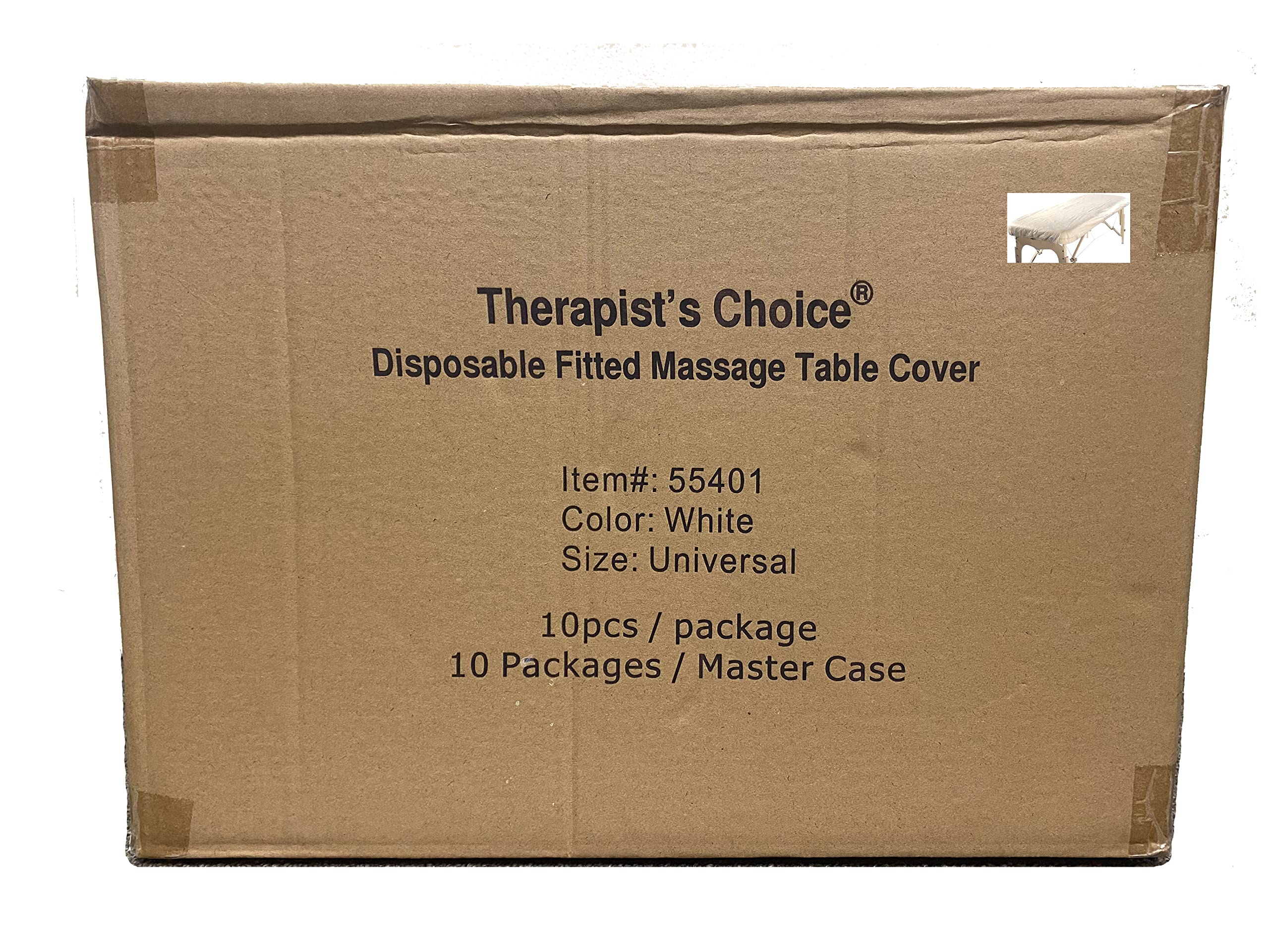 Therapist’s Choice® Fitted Disposable Massage Table Sheets - 100 Pack | Soft & Hygienic Professional Massage Bed Covers for Spa, Clinic & Home Use