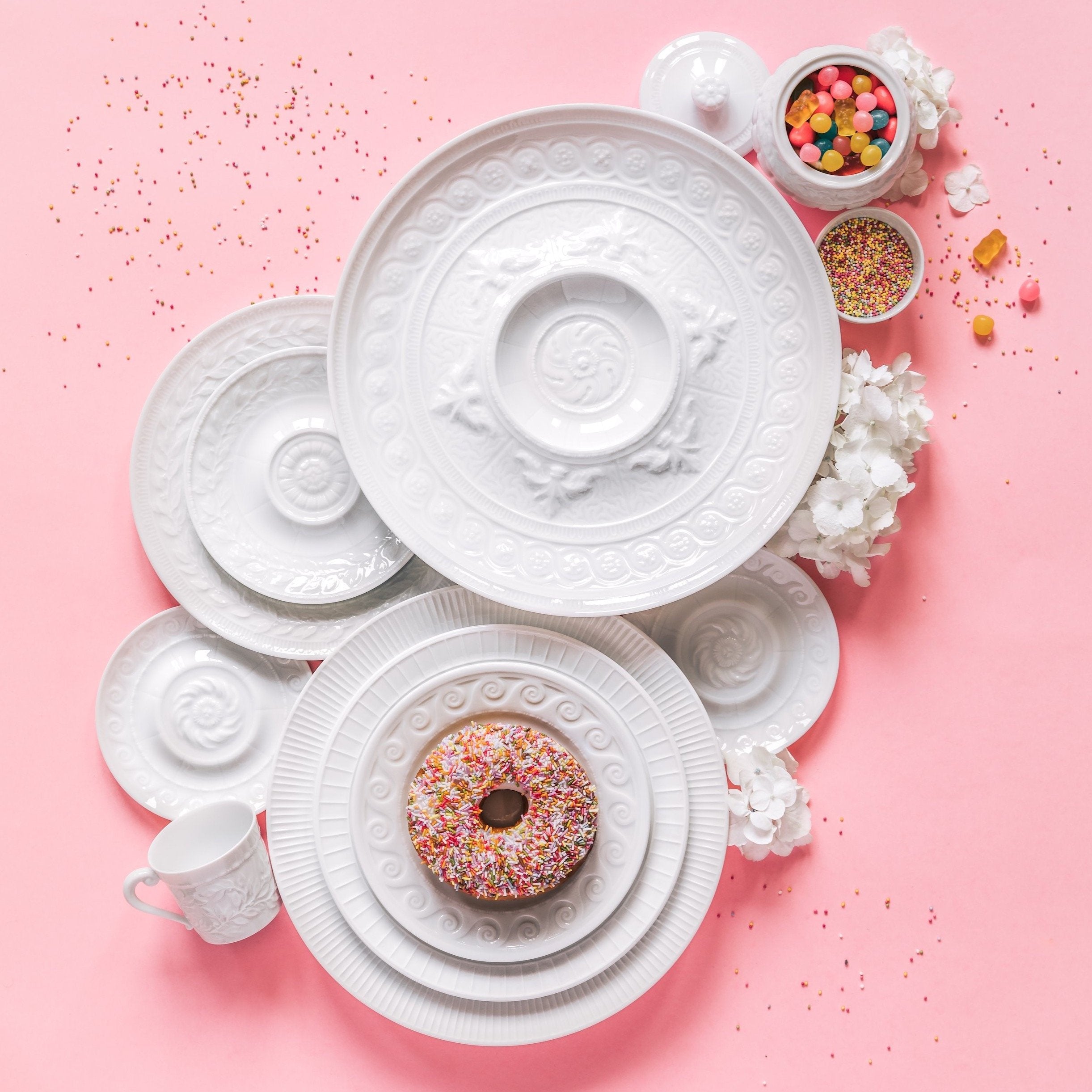 Louvre Bread and Butter Plate Set - Elegant Porcelain Appetizer Plates for Breakfast, Dessert, and Entertaining - Perfect for Restaurants, Cafes, and Home Dining