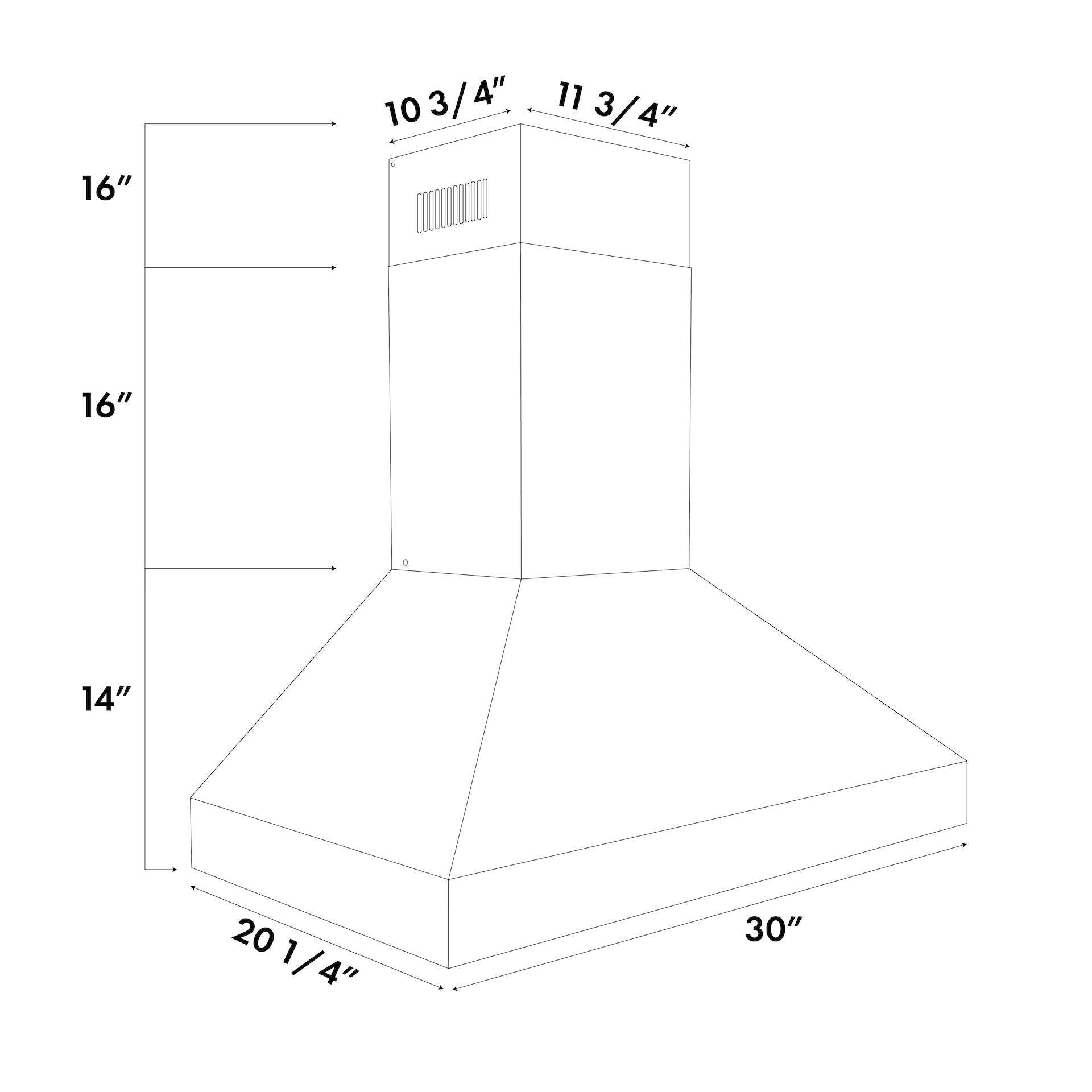ZLINE 597 Professional Convertible Vent Wall Mount Range Hood - Stainless Steel, 30