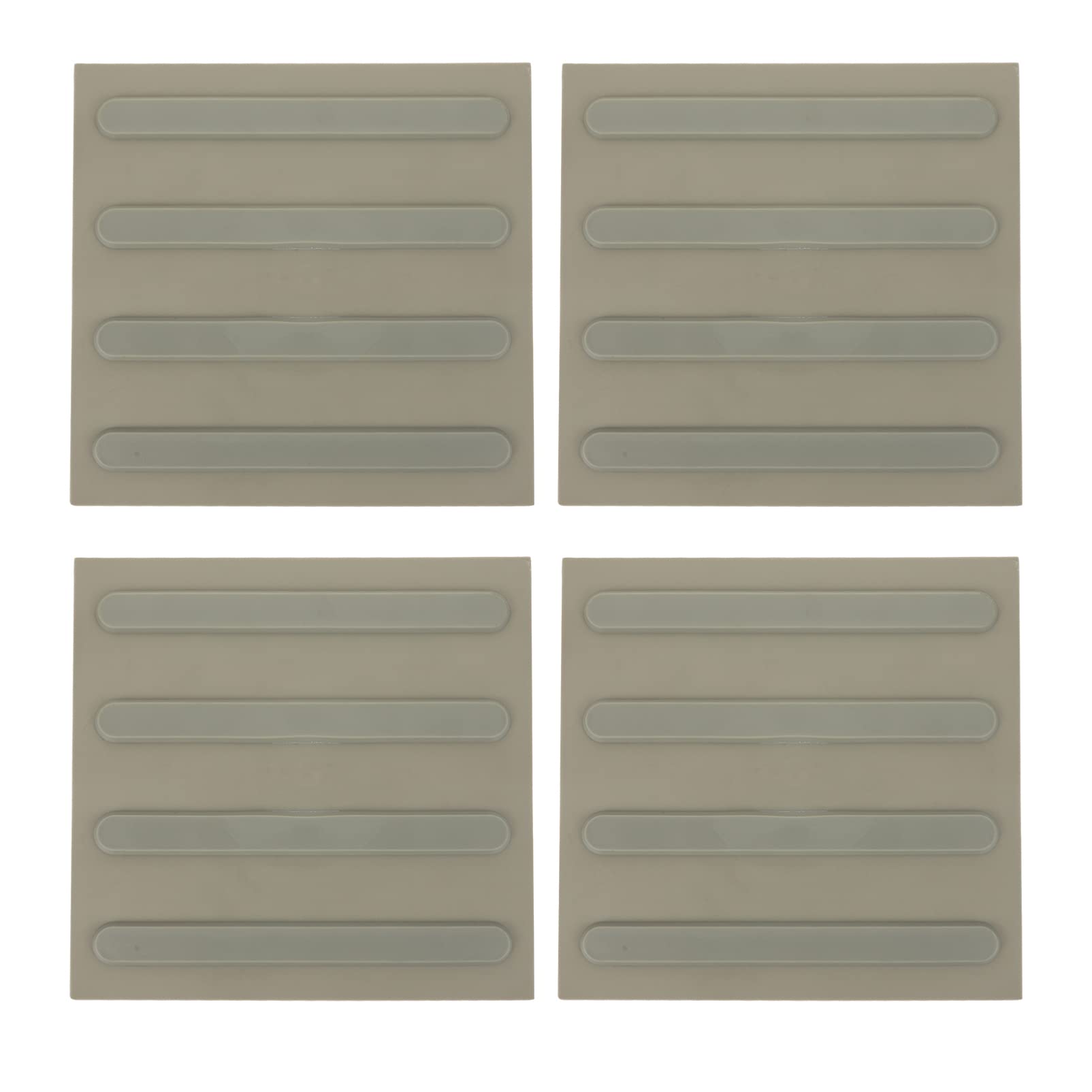 BESPORTBLE 2-Piece Stackable Road Base Plates for Kids - 25x25cm Grey Building Blocks for Blind Persons & Developmental Toys | Perfect for Sensory Play, Puzzle Games & Road Decoration