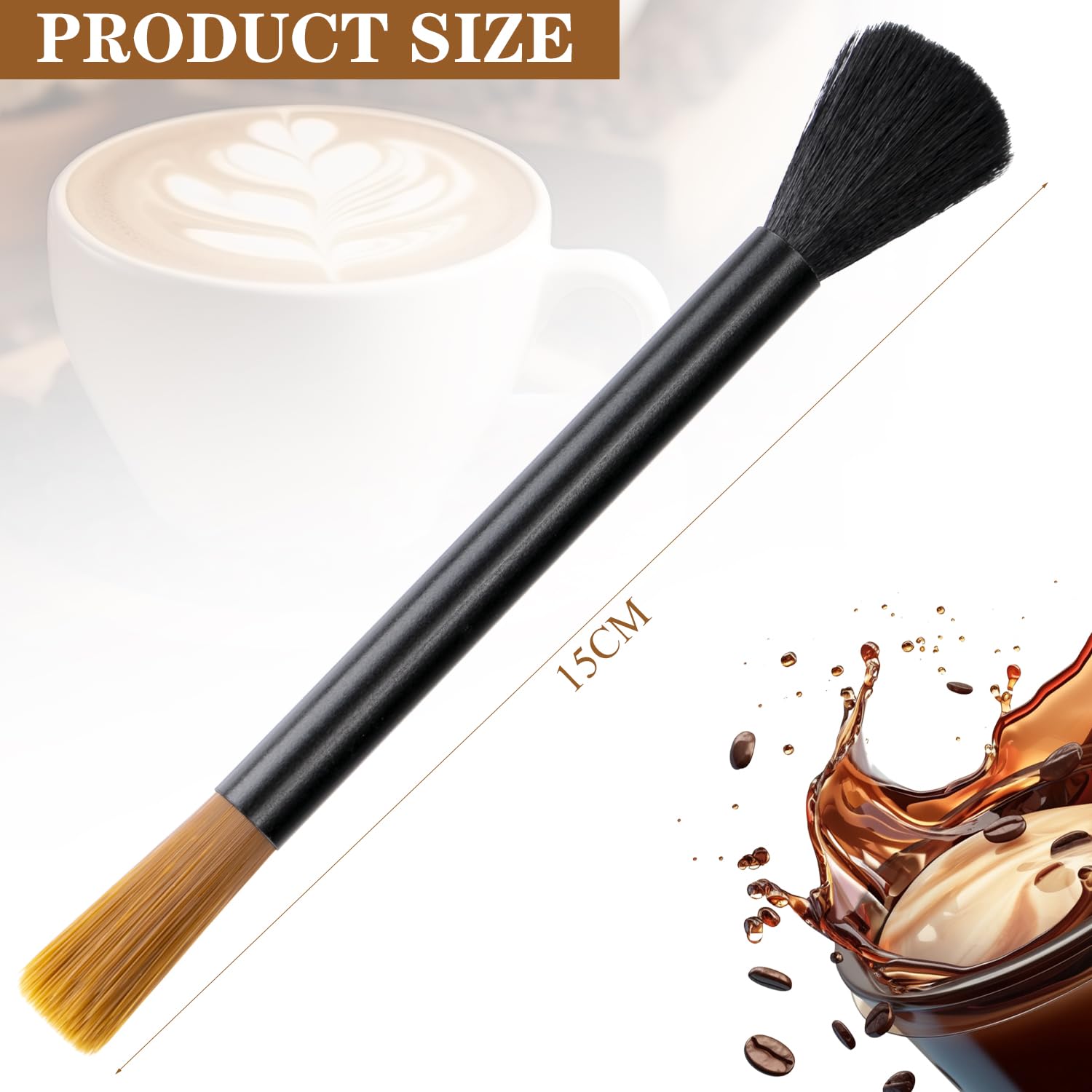 Premium Coffee Grinder Cleaning Brush - Barista-Approved Espresso Machine & Bean Grinder Cleaning Tool - Durable Dusting Brush for Home & Professional Kitchens - Perfect for Daily Coffee Maintenance & Deep Cleaning