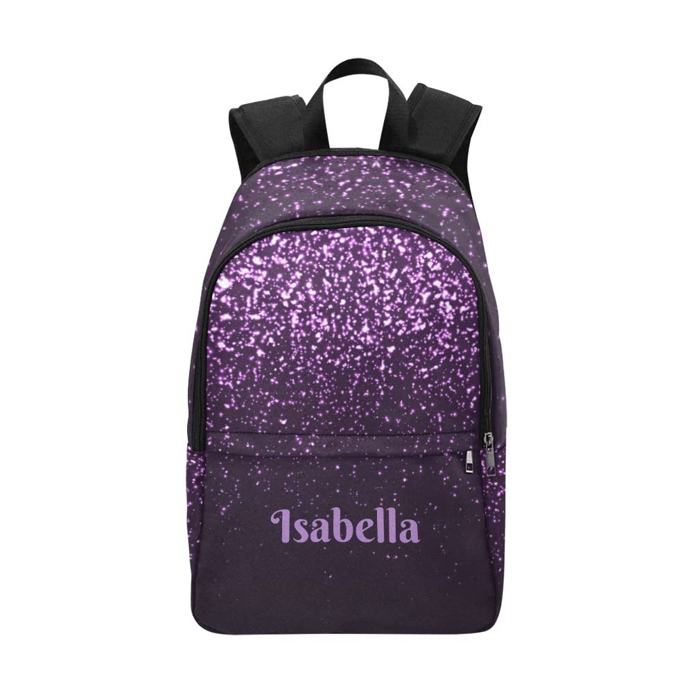 Custom Monogram Glitter Backpack for Women & Men - Toddler Daypack for School & Travel