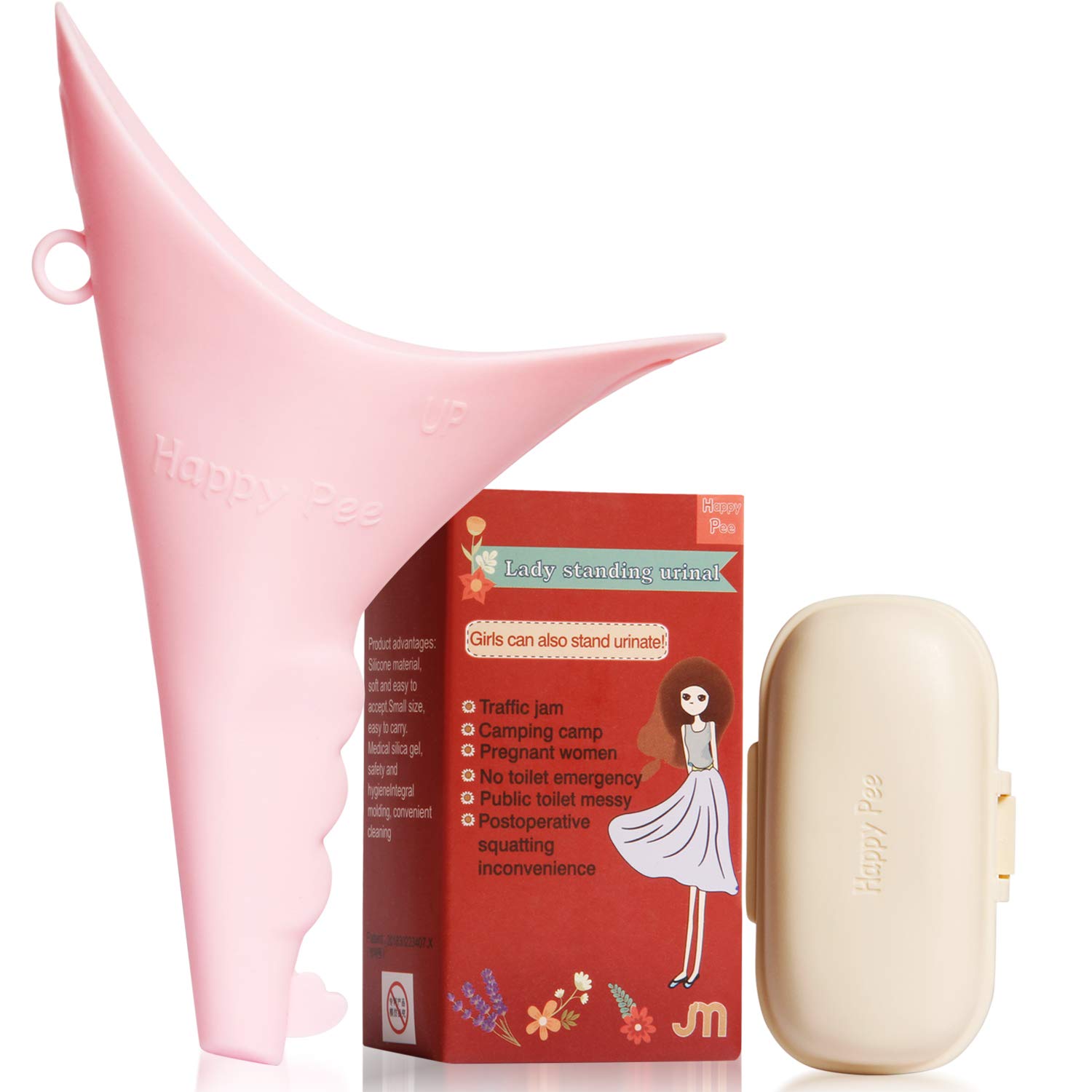 Portable Female Urinal Device - Women's Pee Funnel for Standing Up | Camping, Hiking & Backpacking Essential | Perfect for Outdoor Adventures, Travel & Emergency Use