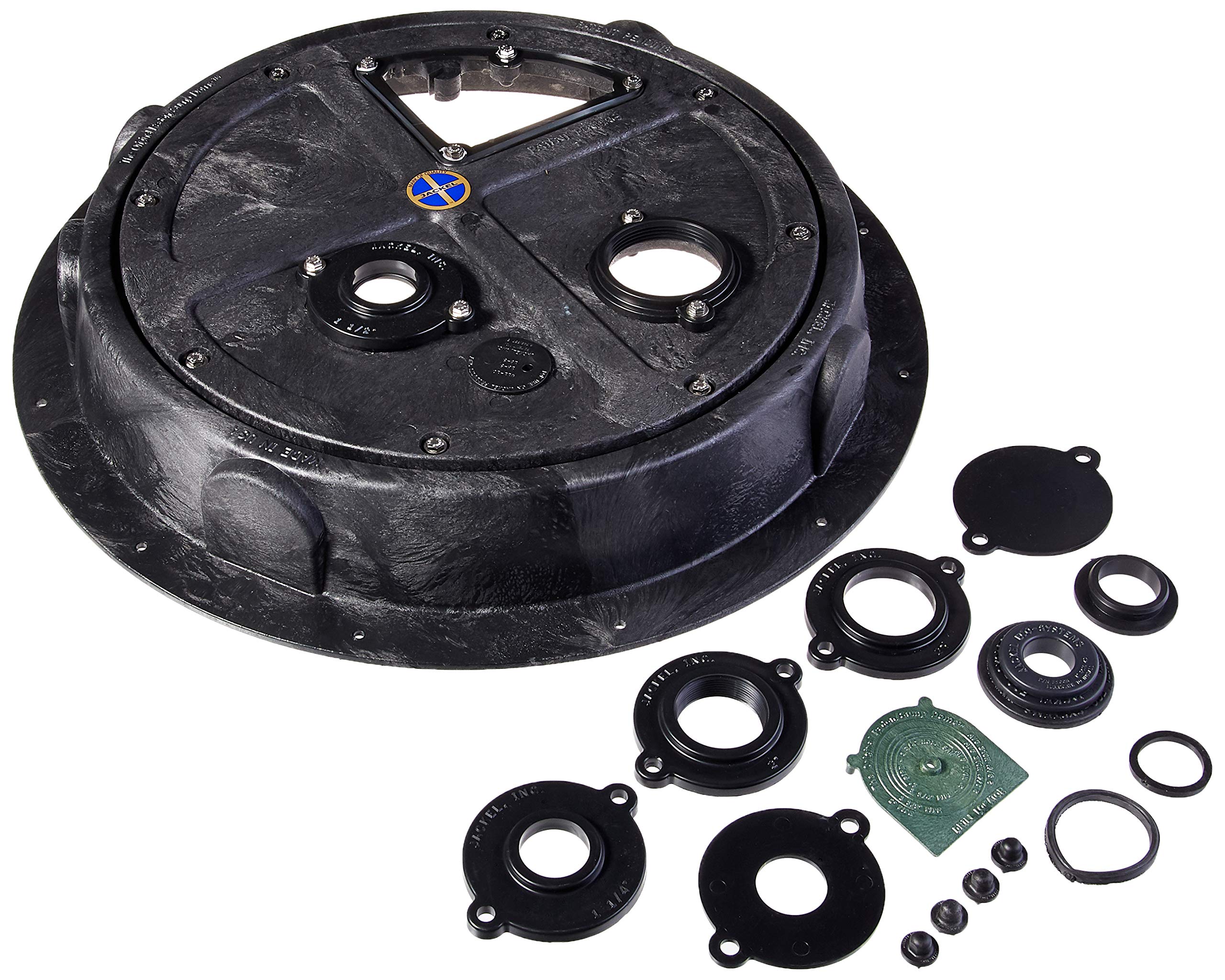 Jackel Black Submersible Sump Pump Cover (Model SMR16101-CV) - Durable Waterproof Protection for Basement, Crawl Space & Utility Areas