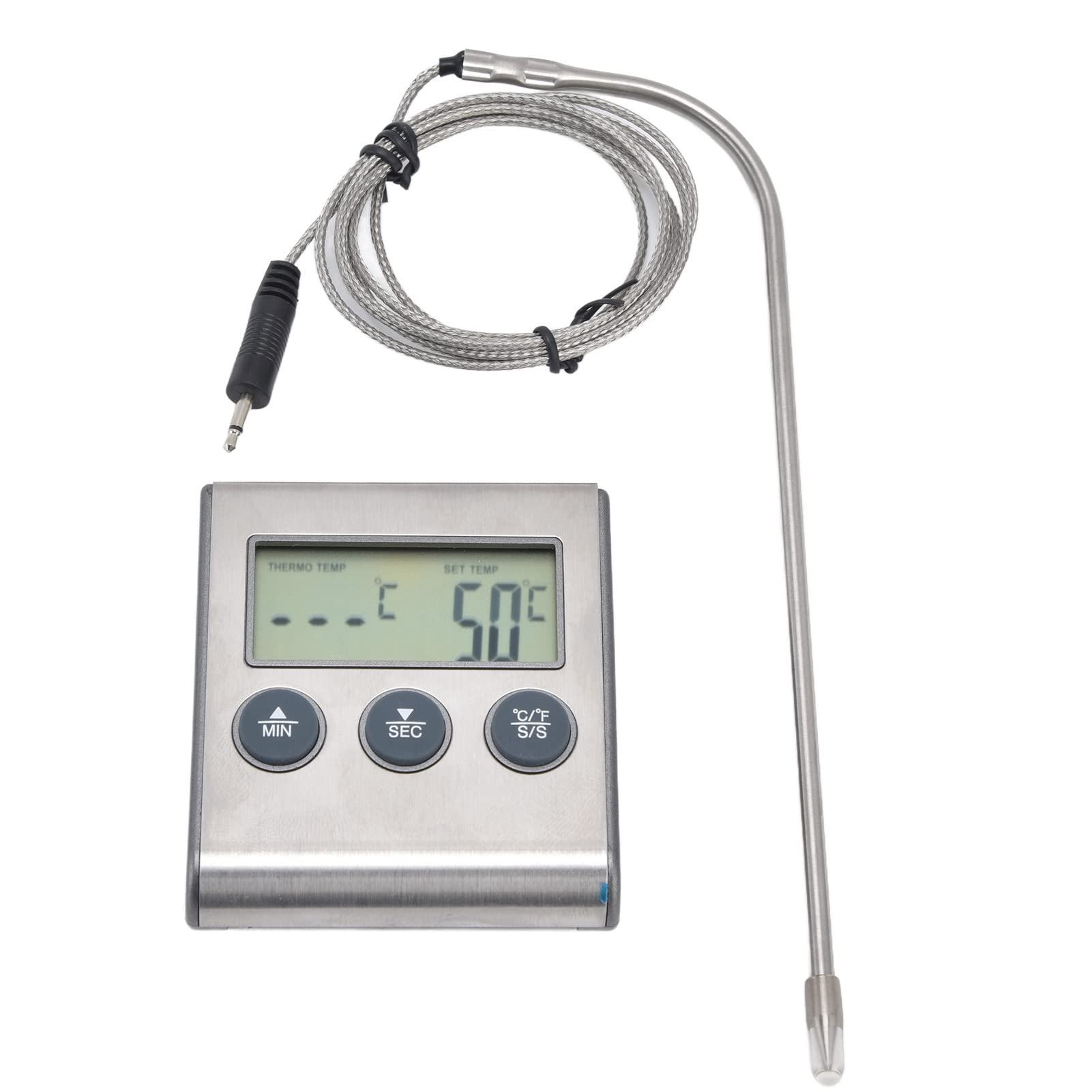 Digital Touchscreen Meat Thermometer - Waterproof, High Accuracy, Rustproof Cooking Thermometer for Grilling, BBQ, Baking & Kitchen Use