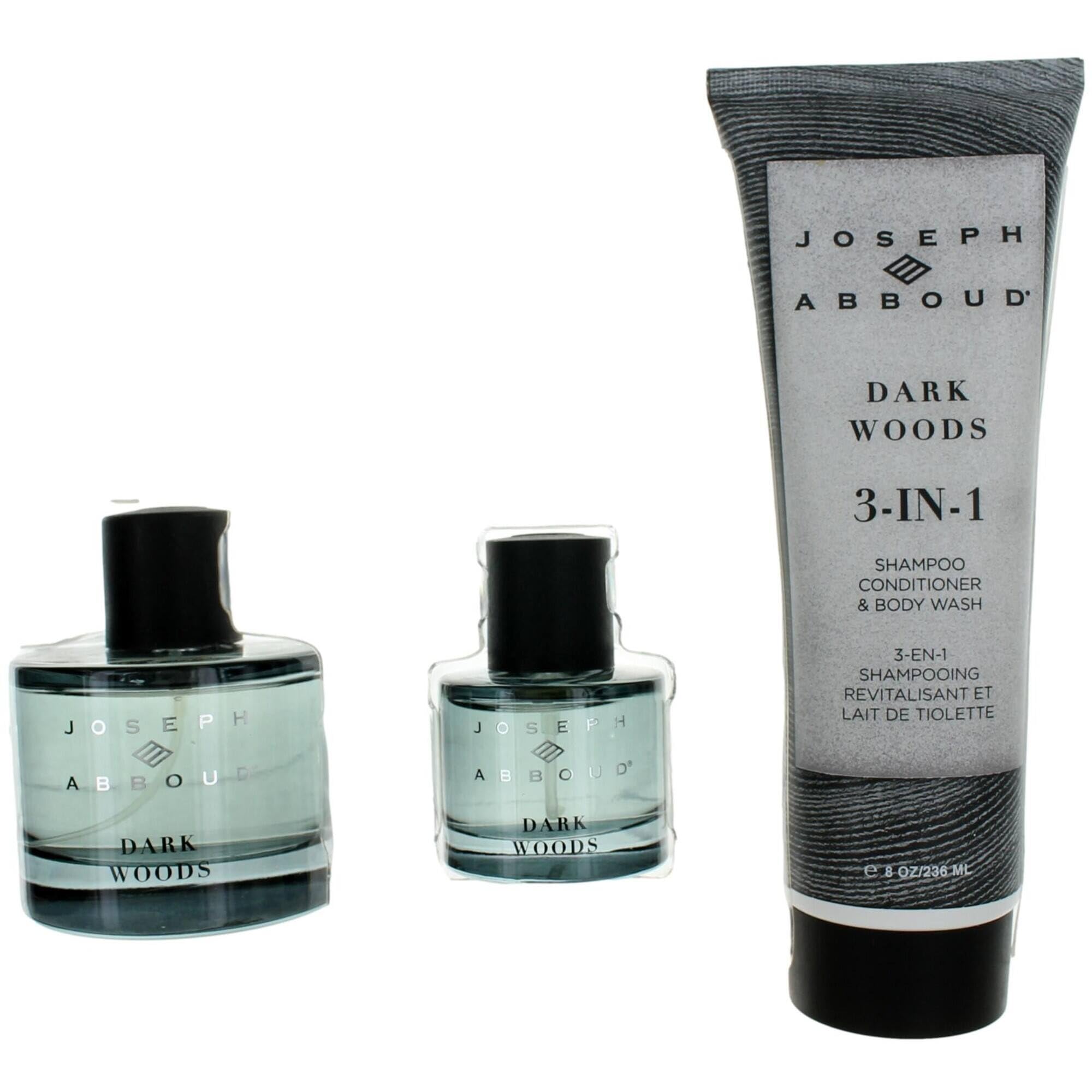 Joseph Abboud Dark Woods Eau de Parfum Gift Set for Men - 3.4 oz Cologne Spray with Woodsy Notes | Perfect for Date Nights, Special Occasions & Everyday Luxury