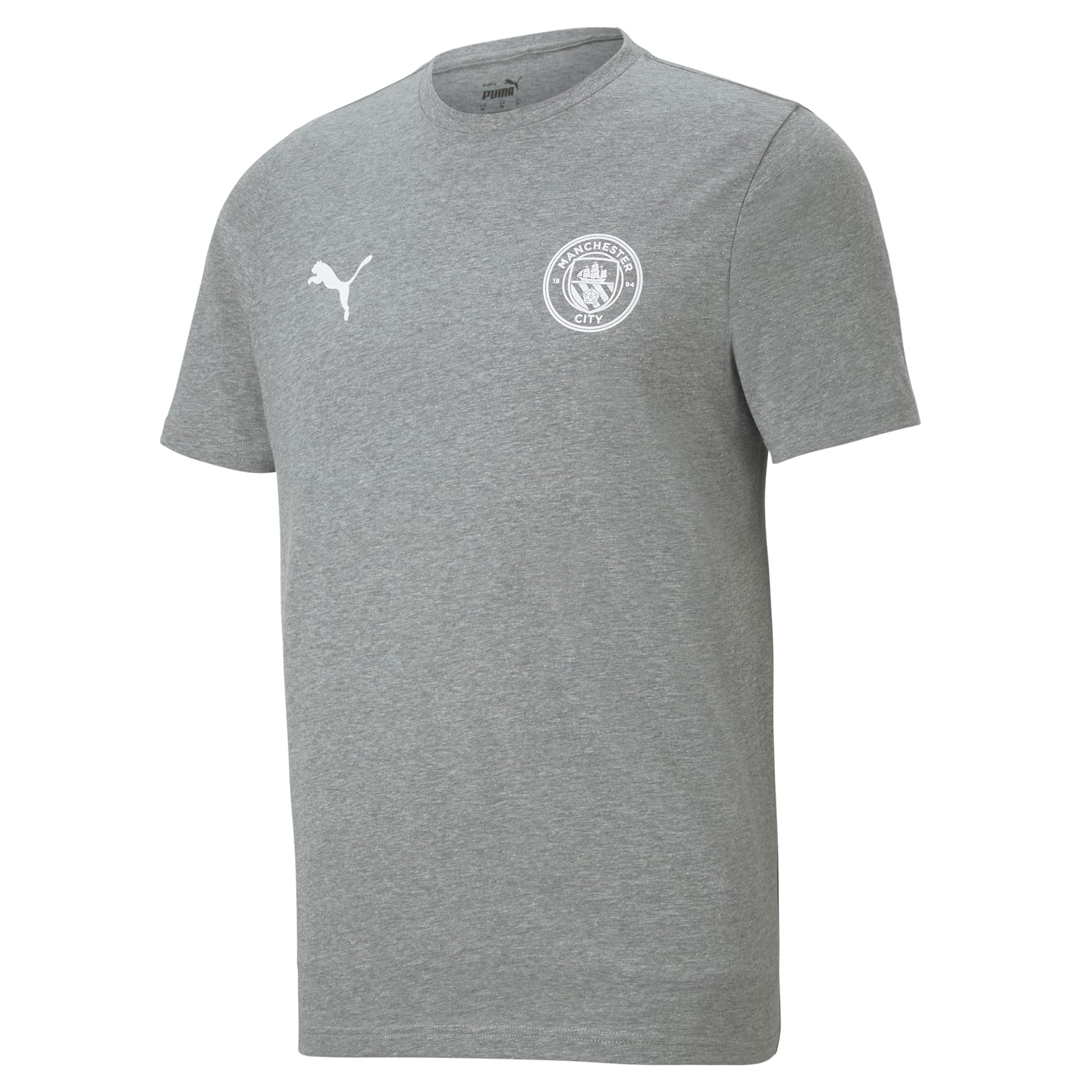 Manchester City FC Men's Essential T-Shirt - Official Soccer Jersey for Fans & Supporters - Perfect for Matchdays, Training & Casual Wear