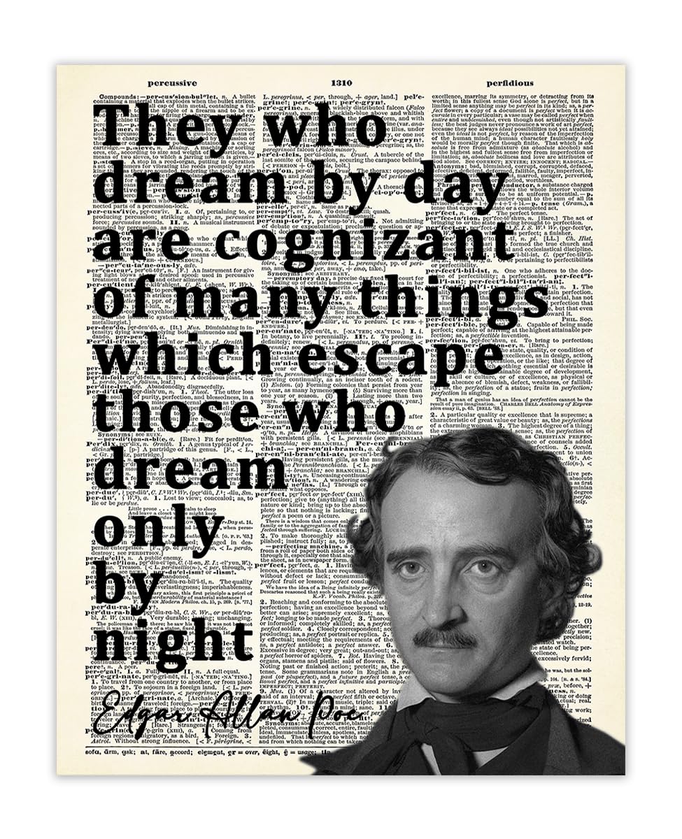 Edgar Allan Poe Motivational Wall Art 