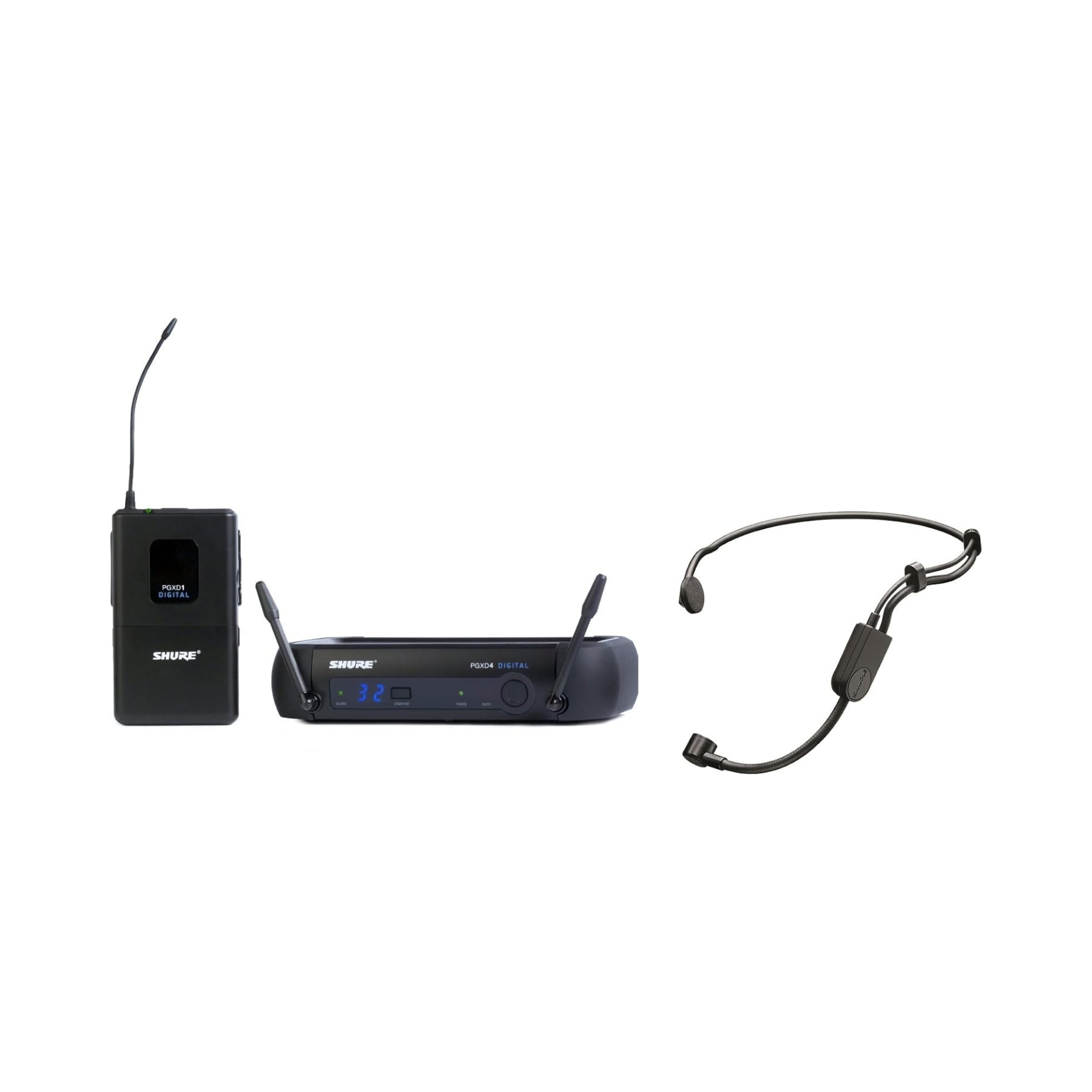 Shure PGXD14/PGA31 Digital Wireless Headset Microphone System with Cardioid Polar Pattern (900MHz) - Perfect for Live Performances, Public Speaking & Broadcast Studios
