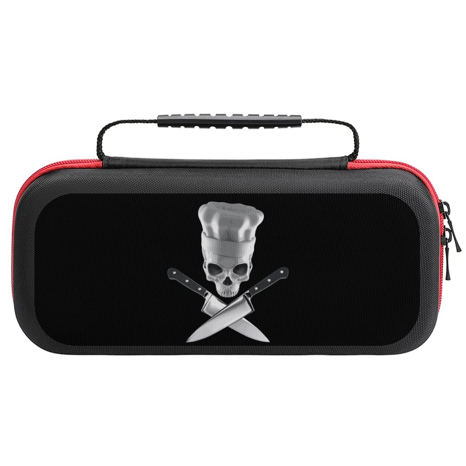 Chef Skull with Crossed Knives Nintendo Switch Carrying Case - Portable Travel Cover with 20 Game Card Slots - Perfect for Gaming On-The-Go & Travel Accessories