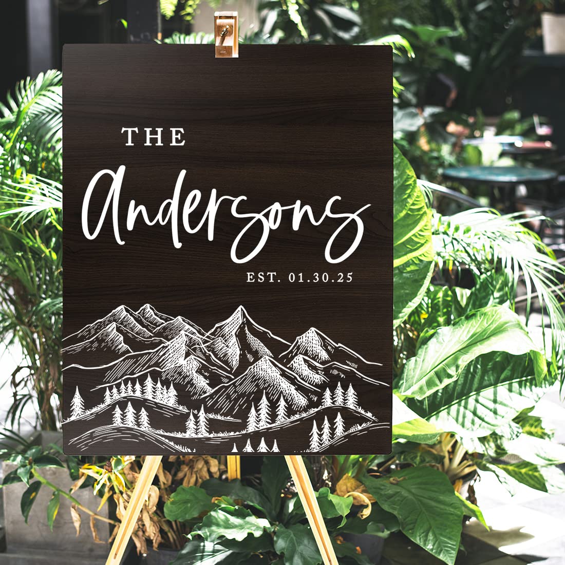 Custom Wooden Welcome Sign for Wedding - 16