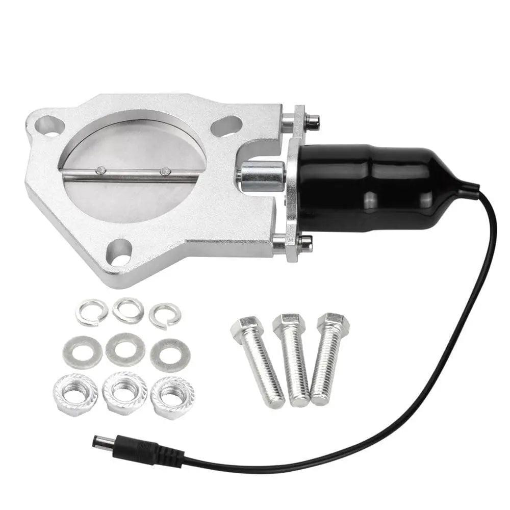 EVIL ENERGY Dual Electric Exhaust Cutout Valve - 2.0/2.25/2.5/3 Inch Universal Fit for Single Exhaust Systems - Performance Upgrade for Cars, Trucks & Muscle Cars - Perfect for Racing, Off-Road & Custom Builds