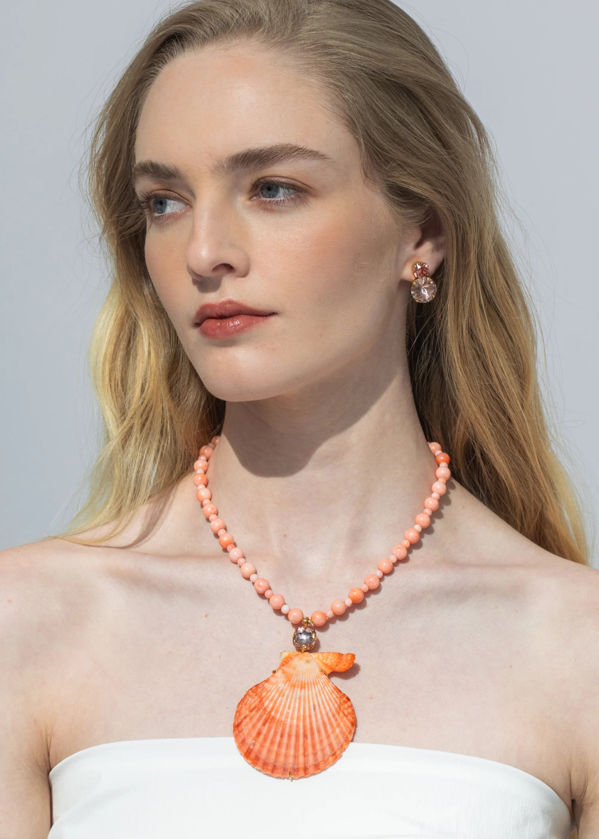 Elegant Roma Coral Necklace for Women - Handmade Jewelry Gift for Her - Perfect for Weddings, Parties & Special Occasions