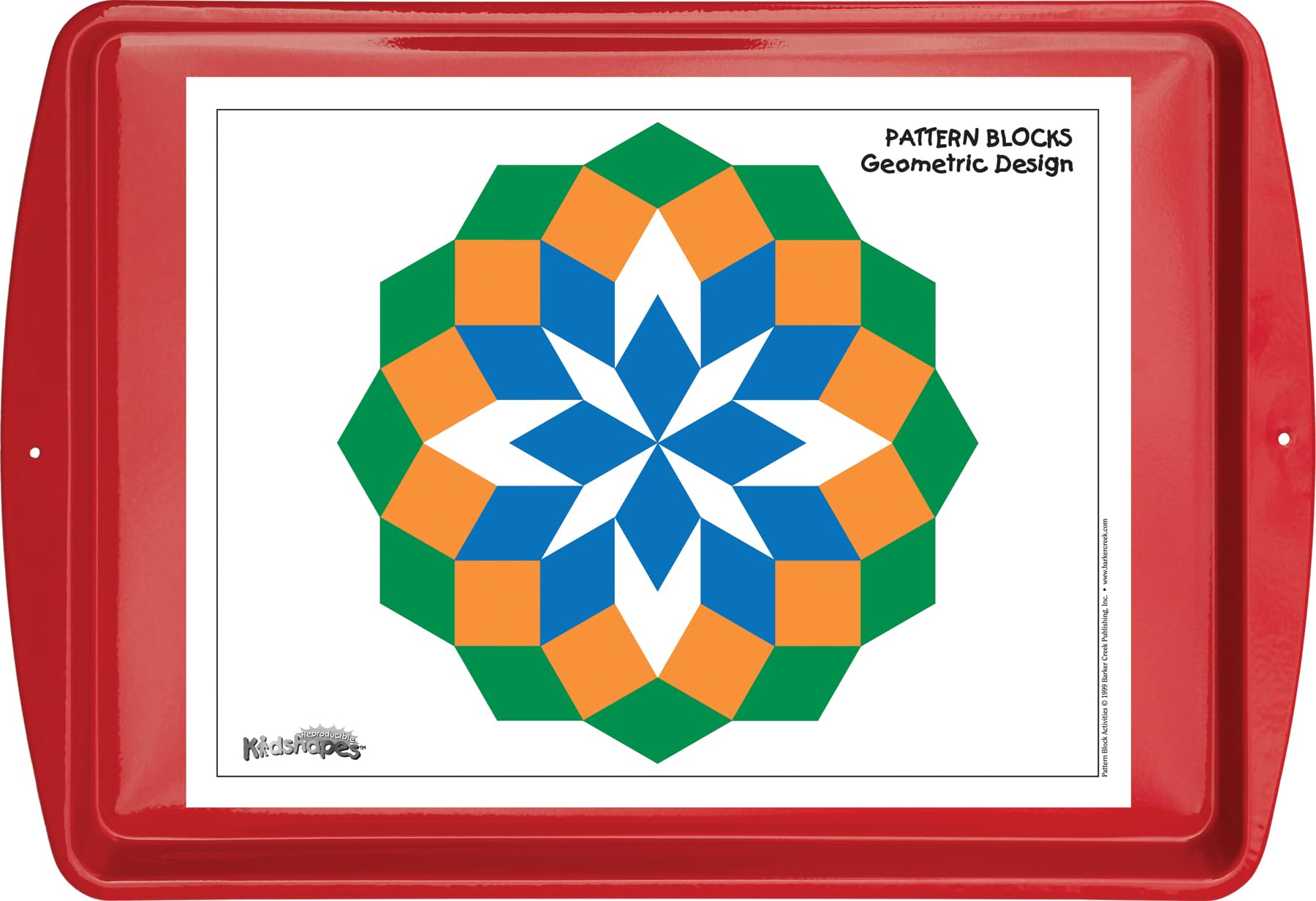 Barker Creek Learning Magnets Kit - Tangram & Pattern Block Set with Magnetic-Receptive Kidboards & 26 Reusable Patterns (2340) | STEM Educational Toys for Kids Classroom & Homeschool Activities