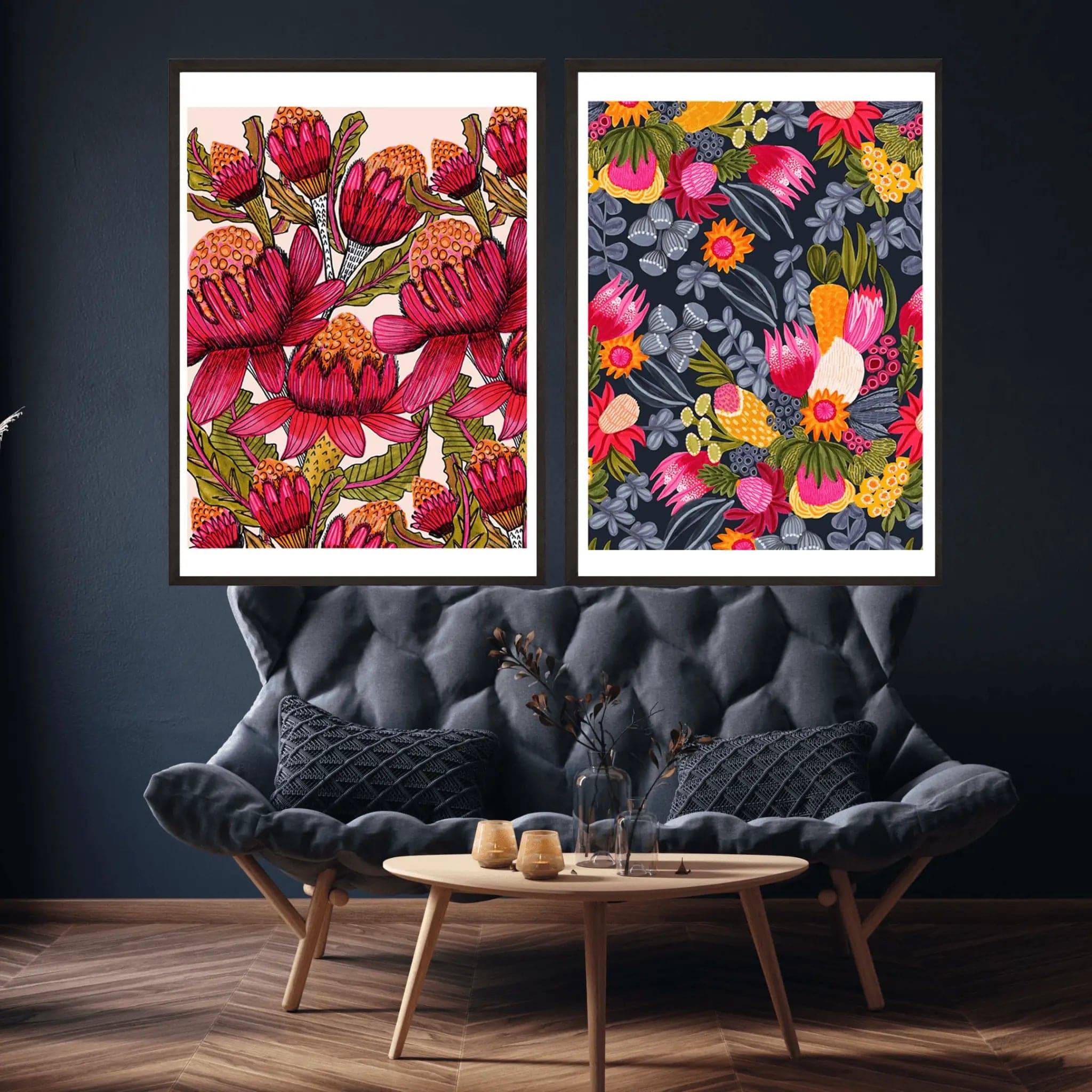 Australian Flora Botanical Wall Art Prints - Premium Nature Decor for Home & Office | Perfect for Living Room, Bedroom & Office Spaces