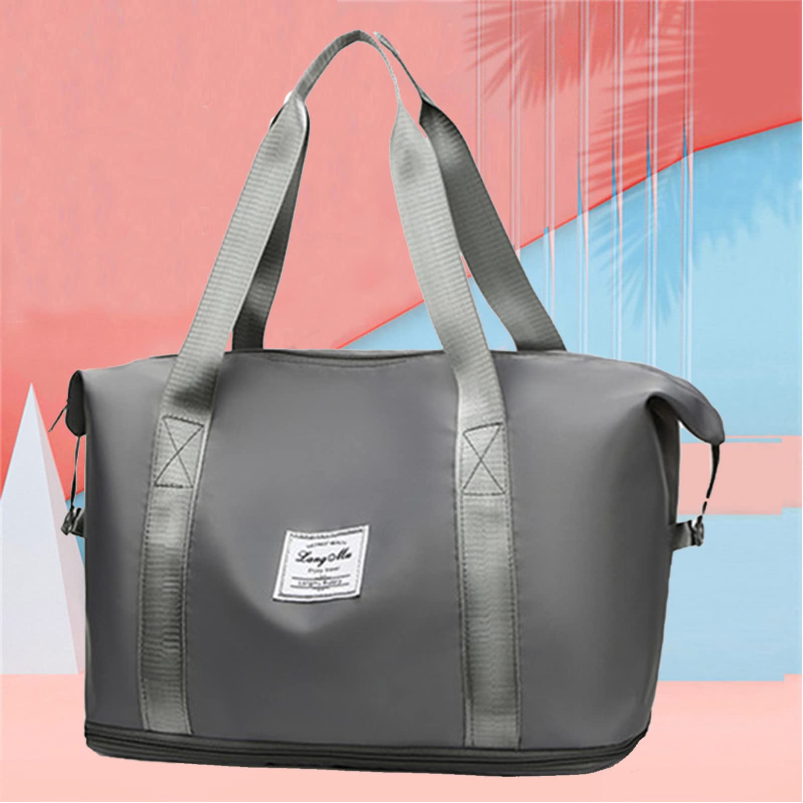 Expandable Gym Duffle Bag for Sports, Travel & Overnight Trips - Lightweight Carry On Luggage for Airplanes - Men & Women's Oxford Cloth Sports Bag - Perfect for Gym, Weekend Getaways & Business Travel