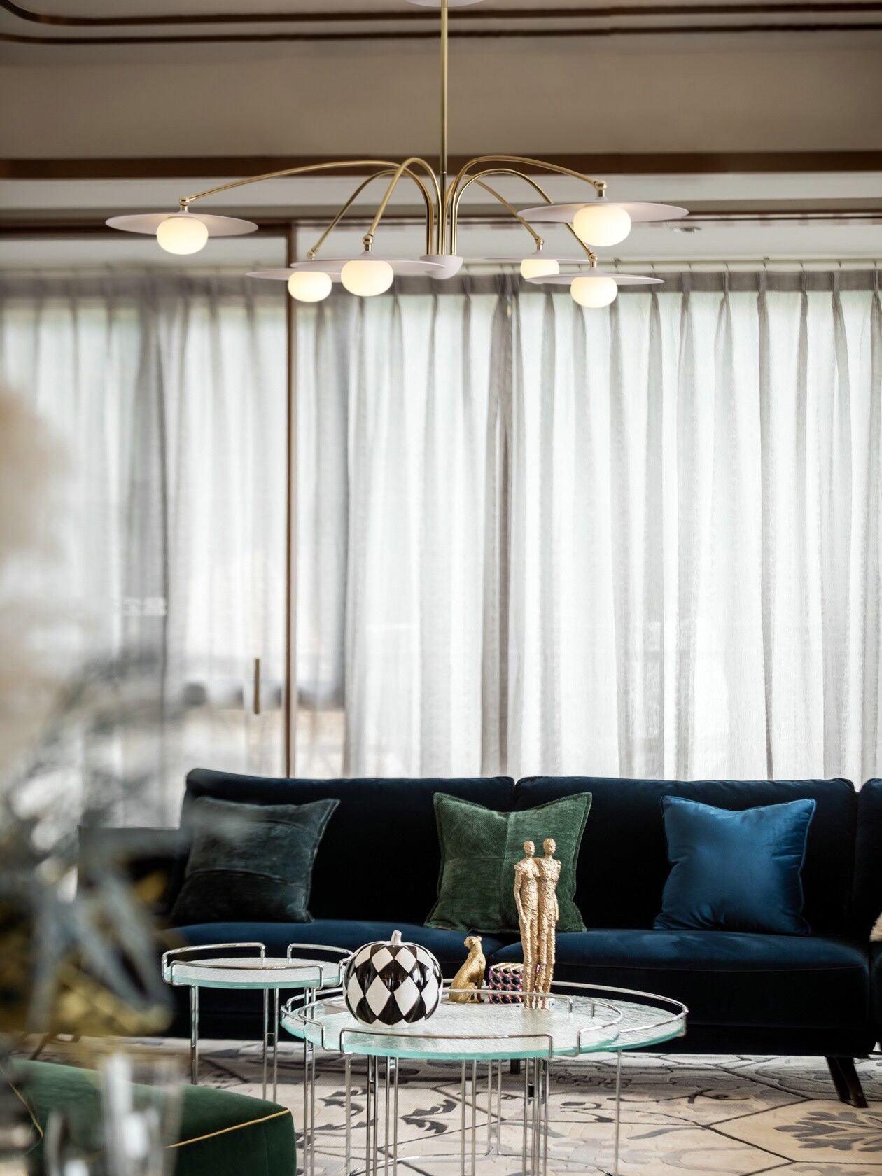 Elegant Champignon Chandelier - Modern Mushroom-Shaped Ceiling Light Fixture for Dining Room, Living Room & Bedroom Decor