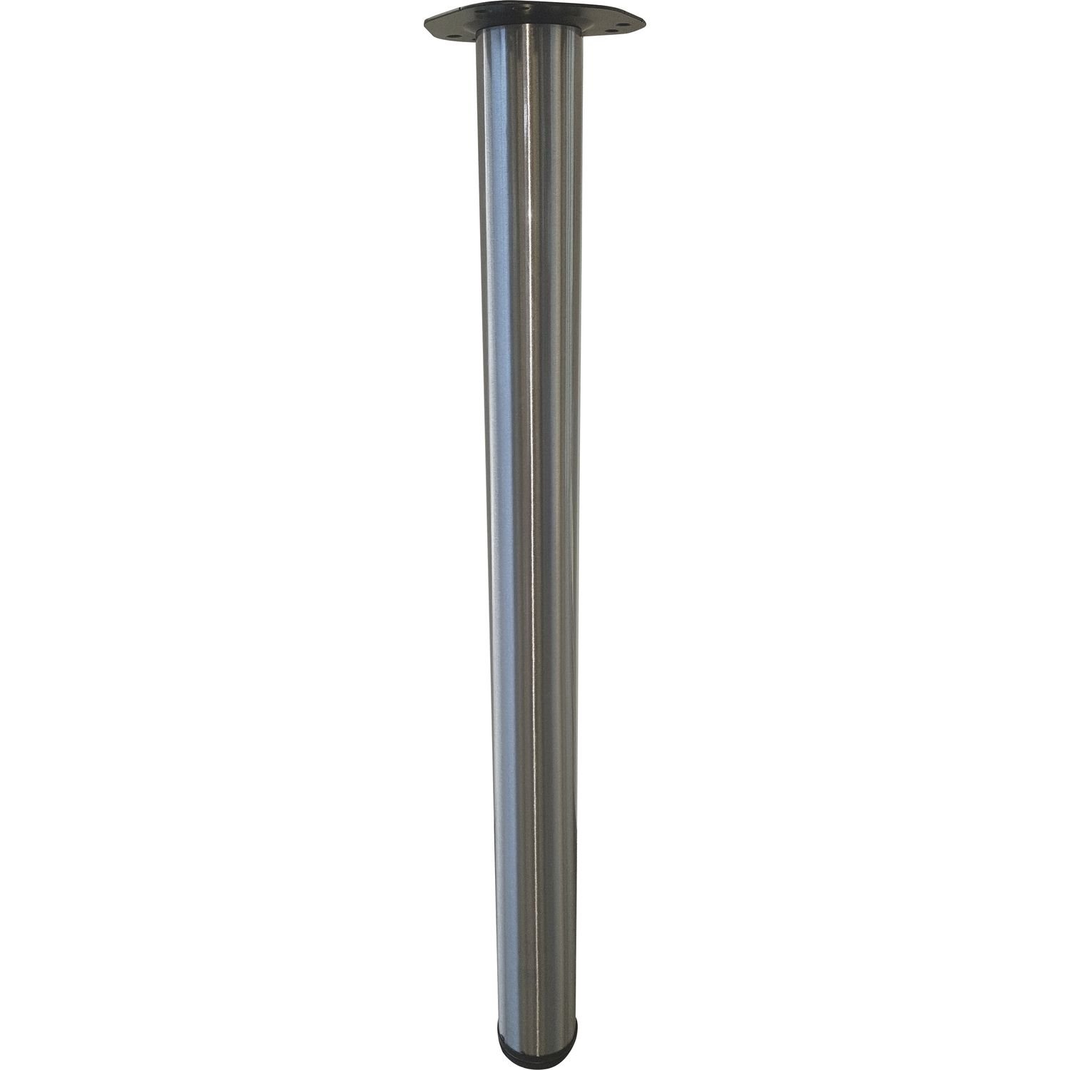 Chrome-Plated Furniture Legs 28 Inches Height 2.36 Inches Diameter - Heavy Duty Adjustable Table Legs for Sofa, Bed, Cabinet & Office Furniture (Model 07080019)