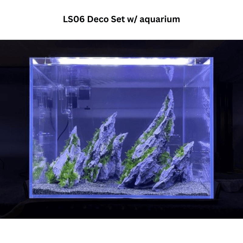 Aqua Artist LS06 Aquarium Decor Set with 40x30x30cm Fish Tank - Perfect for Home, Office & Aquatic Plant Landscaping