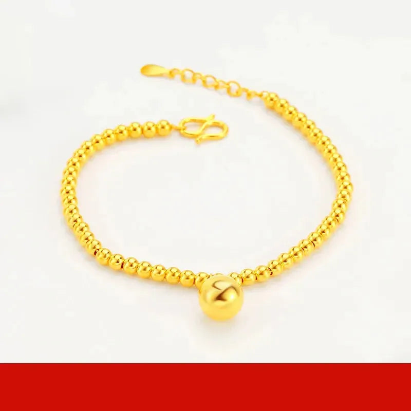 24K Pure Gold Bracelet for Women - 999 Solid Real Gold Bangle, Upscale Classic Jewelry Gift for Anniversary, Valentine's Day & Special Occasions