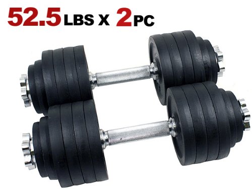 Adjustable Cast Iron Dumbbell Set (40-200 Lbs) - Black Paint with Stainless Steel Handle - Perfect for Home Gym, Strength Training & Weightlifting Workouts