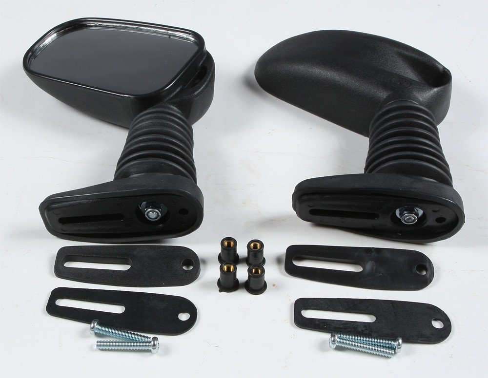 SPI Snowmobile Mirrors - Adjustable Tall Double Pivot Design for Polaris Models, Replacement for OEM# 2871675 - Perfect for Trail Riding & Winter Adventures