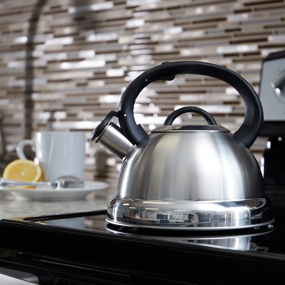 Easy Grip 2.5L Stainless Steel Tea Kettle - Silver | Fast Boiling & Durable | Perfect for Home, Office & Camping Use