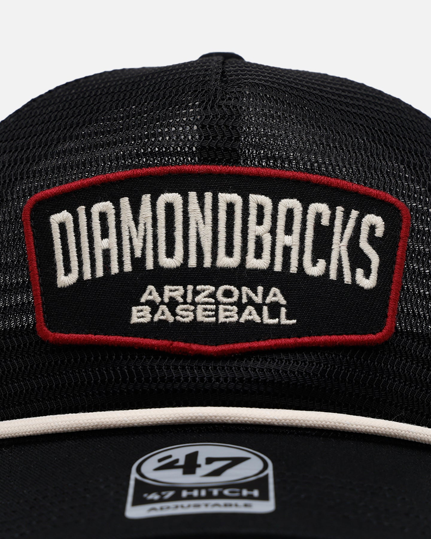47 Brand Arizona Diamondbacks 'Mesh' Hitch Trucker Snapback Black Hat - Official MLB Baseball Cap for Men & Women - Perfect for Games, Outdoor Activities & Casual Wear