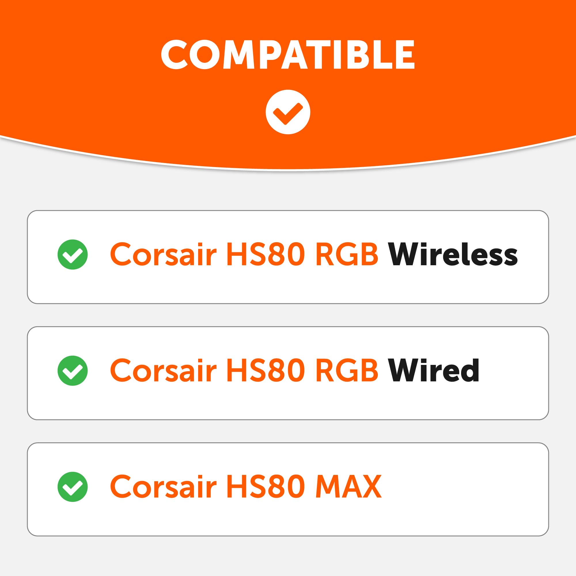 WC FreeZe HS80 - Cooling Gel Replacement Earpads for Corsair HS80 RGB Wireless & Wired Gaming Headset by Wicked Cushions - Enhanced Comfort, Durability, Noise Isolation & Breathable Design | Black Camo | Perfect for Long Gaming Sessions & Office Work