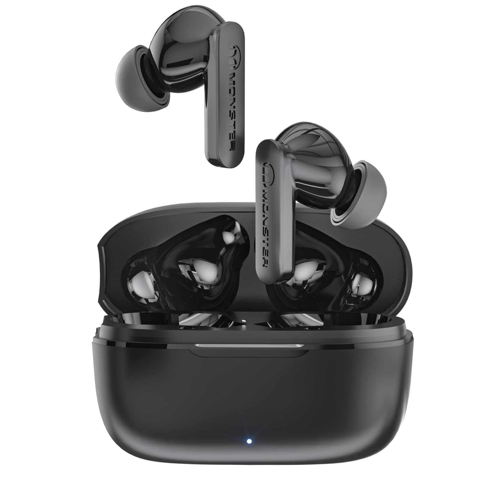 Monster Wireless Earbuds Bluetooth 5.3 Headphones with CVC 8.0 Noise Cancelling, IPX8 Waterproof in-Ear Stereo Earphones 60H Playtime, Fast Charging Bluetooth Earbuds for Running, Gym, Workout & Travel - Perfect for Sports Enthusiasts & Commuters
