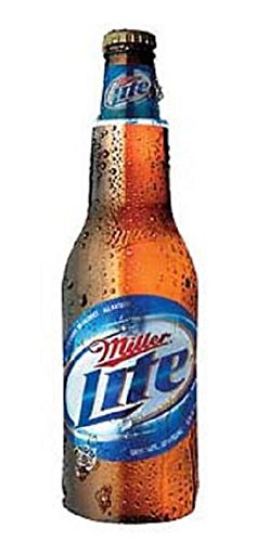 Miller Lite Beer Bottle Cooler Holder - Insulated for Outdoor & Parties