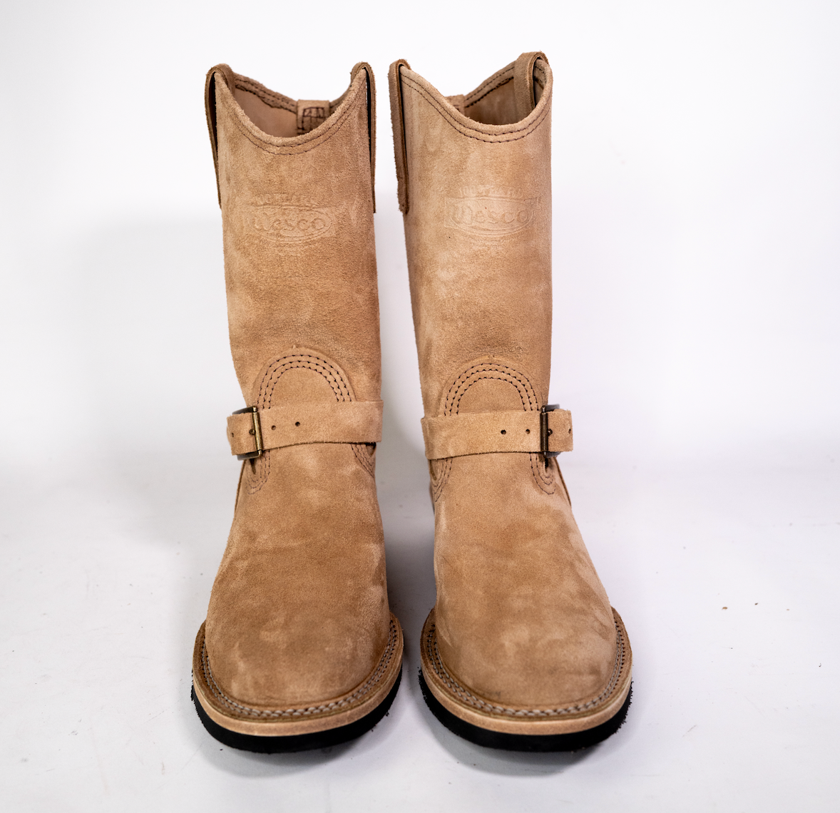 Wesco Boots X The Shop Honey Badger Morrison Work Boots - Durable Leather Steel Toe Boots for Construction, Hiking & Outdoor Work