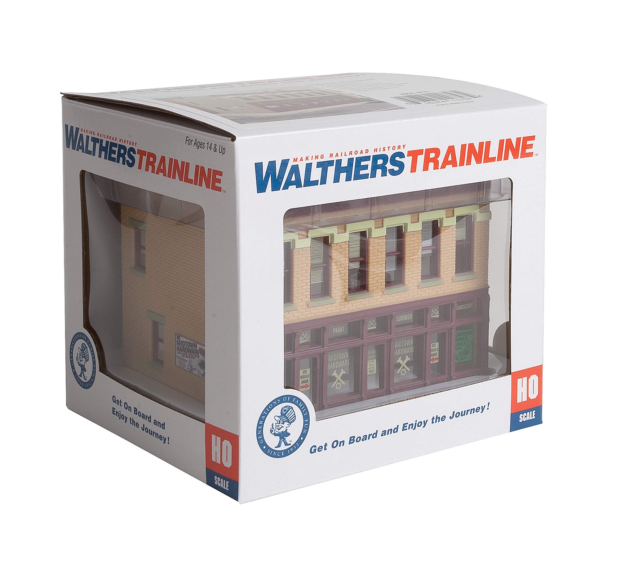 HO Scale Model Train Building - Midtown Hardware Store (Assembled) - Perfect for Model Railroad Layouts & Diorama Scenes