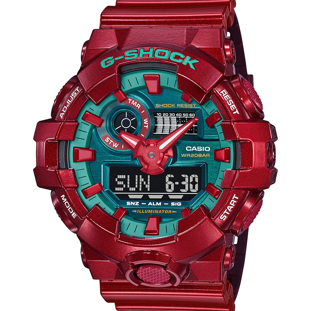 Casio G-Shock GA700DBR-4 Far East Pop Street Series Digital Watch - Stylish & Durable for Outdoor, Sports & Street Fashion