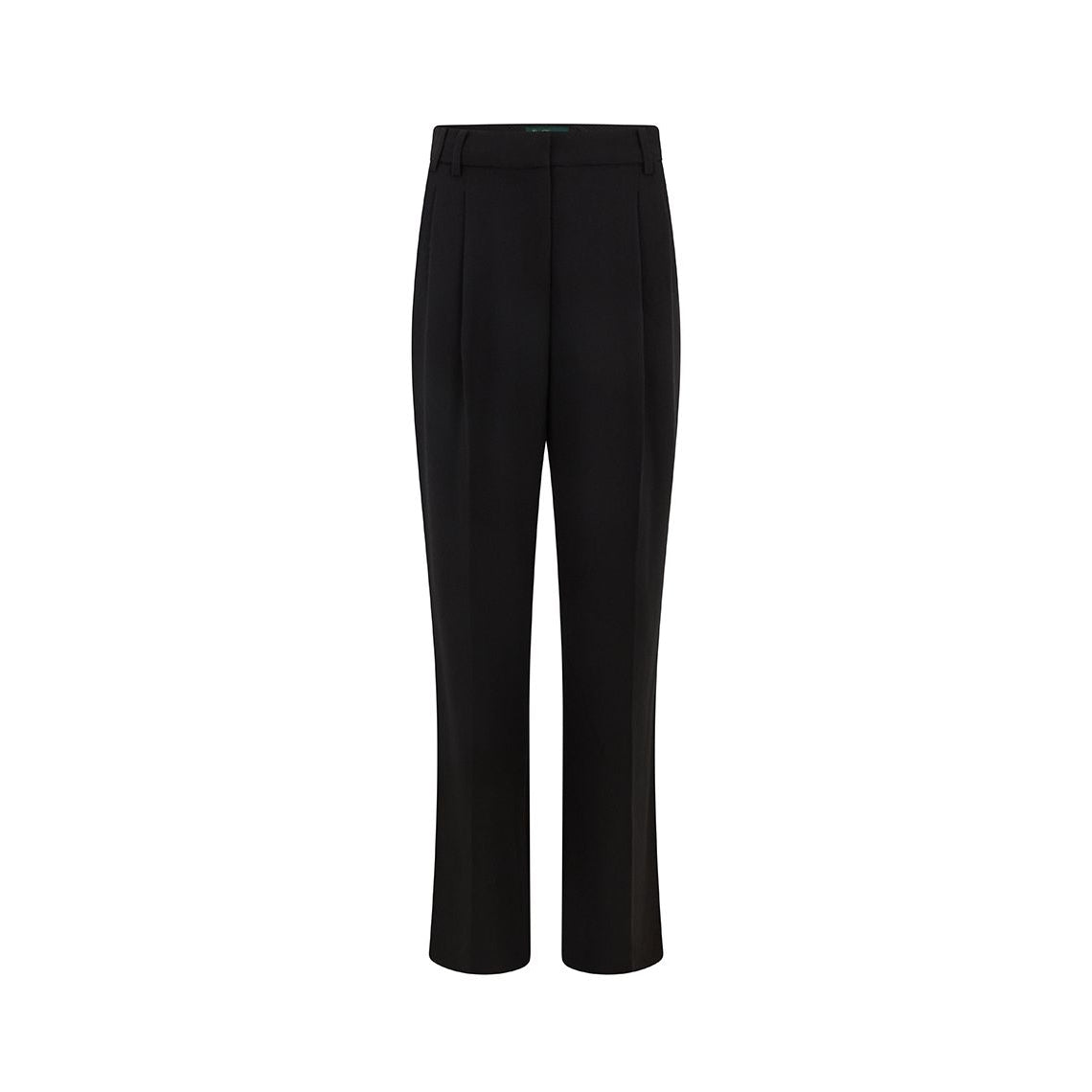 Premium Jade Tailored Pleat Wool Crepe Pants for Women - Elegant Office Wear & Business Casual Trousers for Professional Women