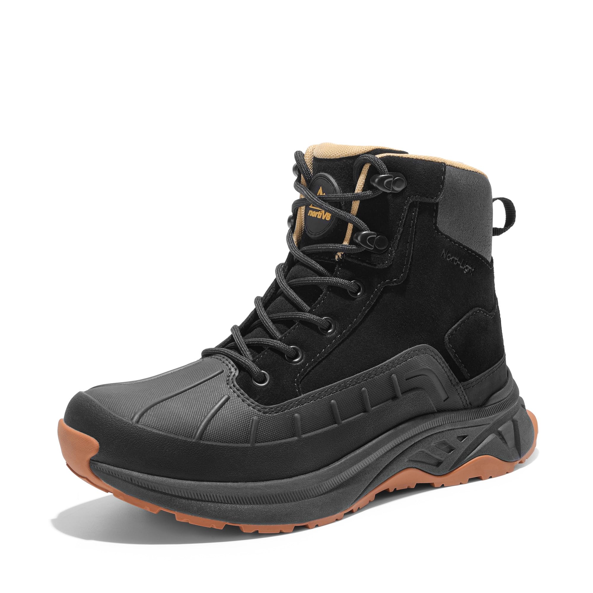 NORTIV 8 Women's Waterproof Hiking Boots - Lightweight Non-Slip Outdoor Trekking Shoes for Camping, Trail Walking & Mountain Climbing | All-Weather Comfort for Adventurers