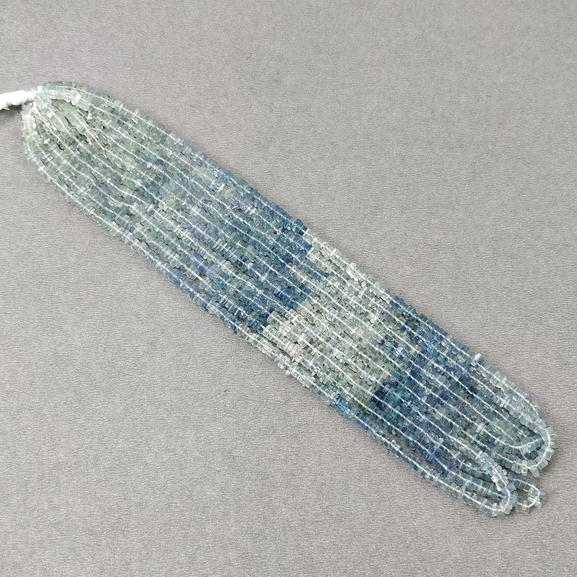 Natural Green Fluorite Gemstone Loose Beads - Untreated Square Heishe Statement Beads (16 Pieces) for Jewelry Making, DIY Crafts, and Healing Crystal Bracelets