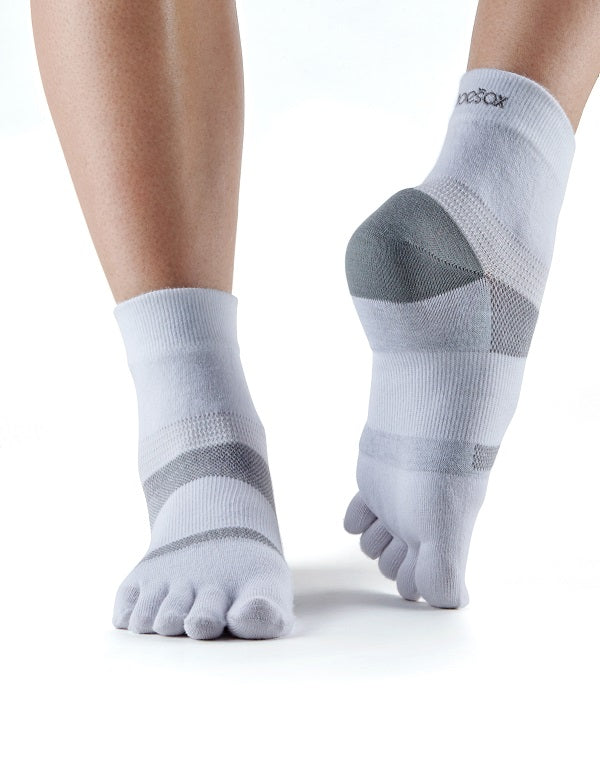 ToeSox Minnie Sports Socks - Non-Slip Yoga & Pilates Socks for Women - Cute Athletic Grip Socks for Workout, Dance, and Gym - Breathable & Comfortable for Fitness & Exercise