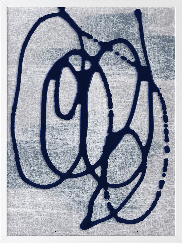 Disparity II Framed Art Print - Modern Abstract Wall Decor for Living Room, Bedroom & Office - Ready to Hang Canvas Painting for Home & Office Decoration