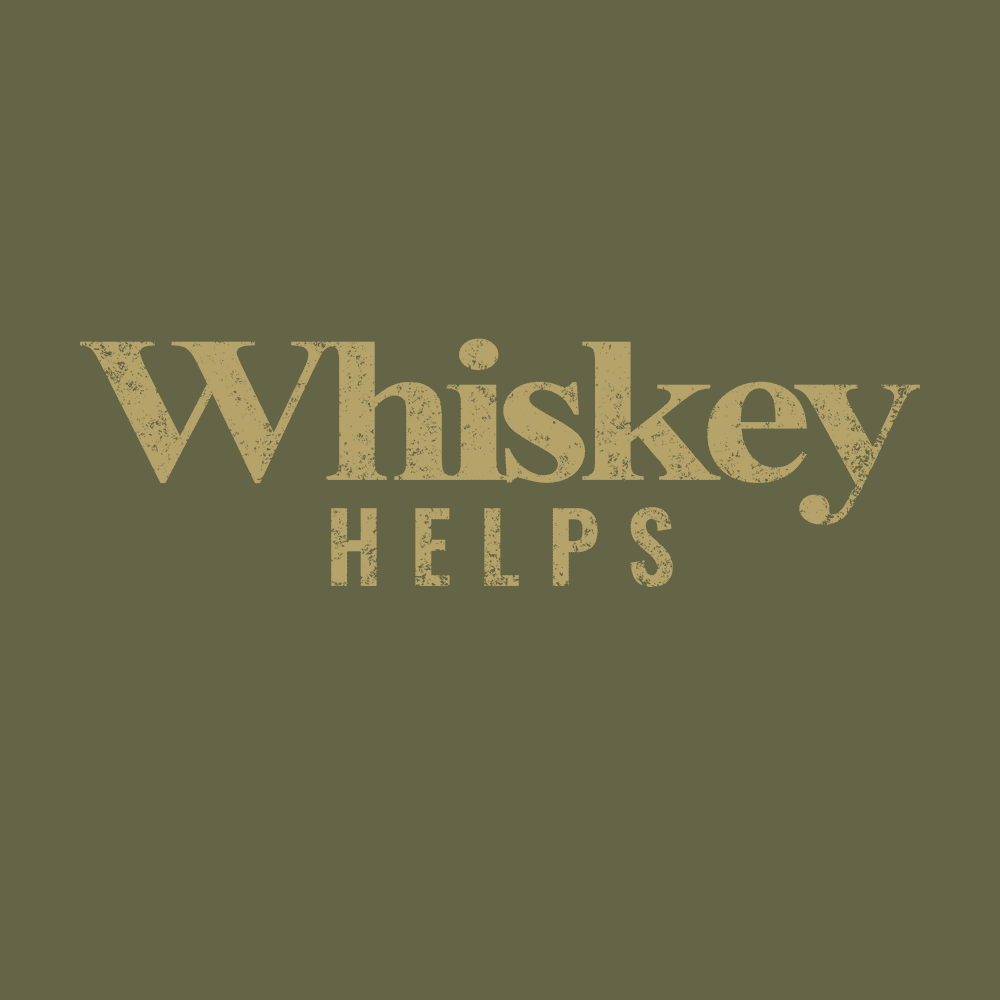 Whiskey Helps? Funny Military Green T-Shirt - Perfect for Casual Wear, Parties & Gifts