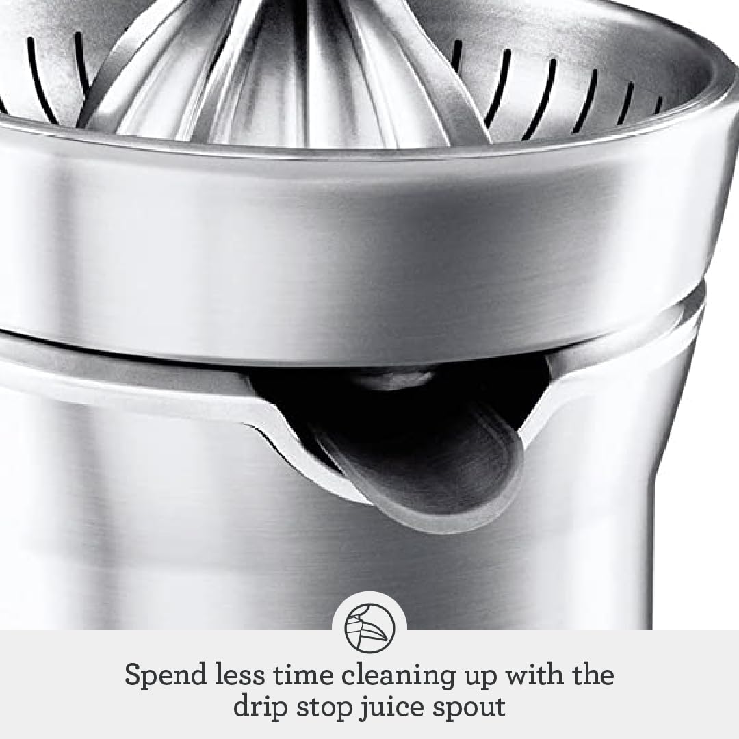 Breville 800CPXL Professional Citrus Juicer - Stainless Steel Electric Orange & Lemon Press - Perfect for Fresh Juice Bars, Breakfast Restaurants & Healthy Home Kitchens